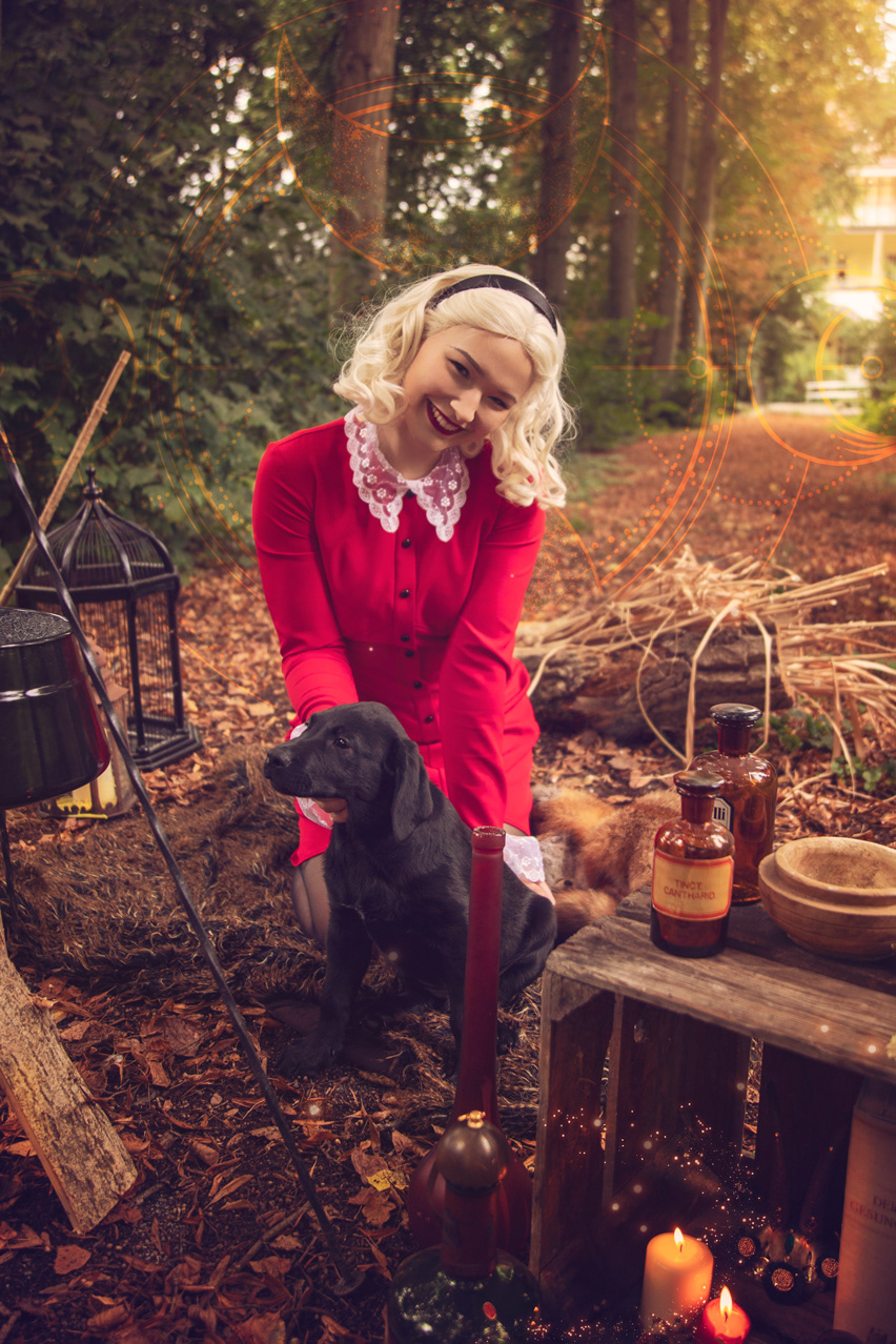 Sabrina shoot with Mogli