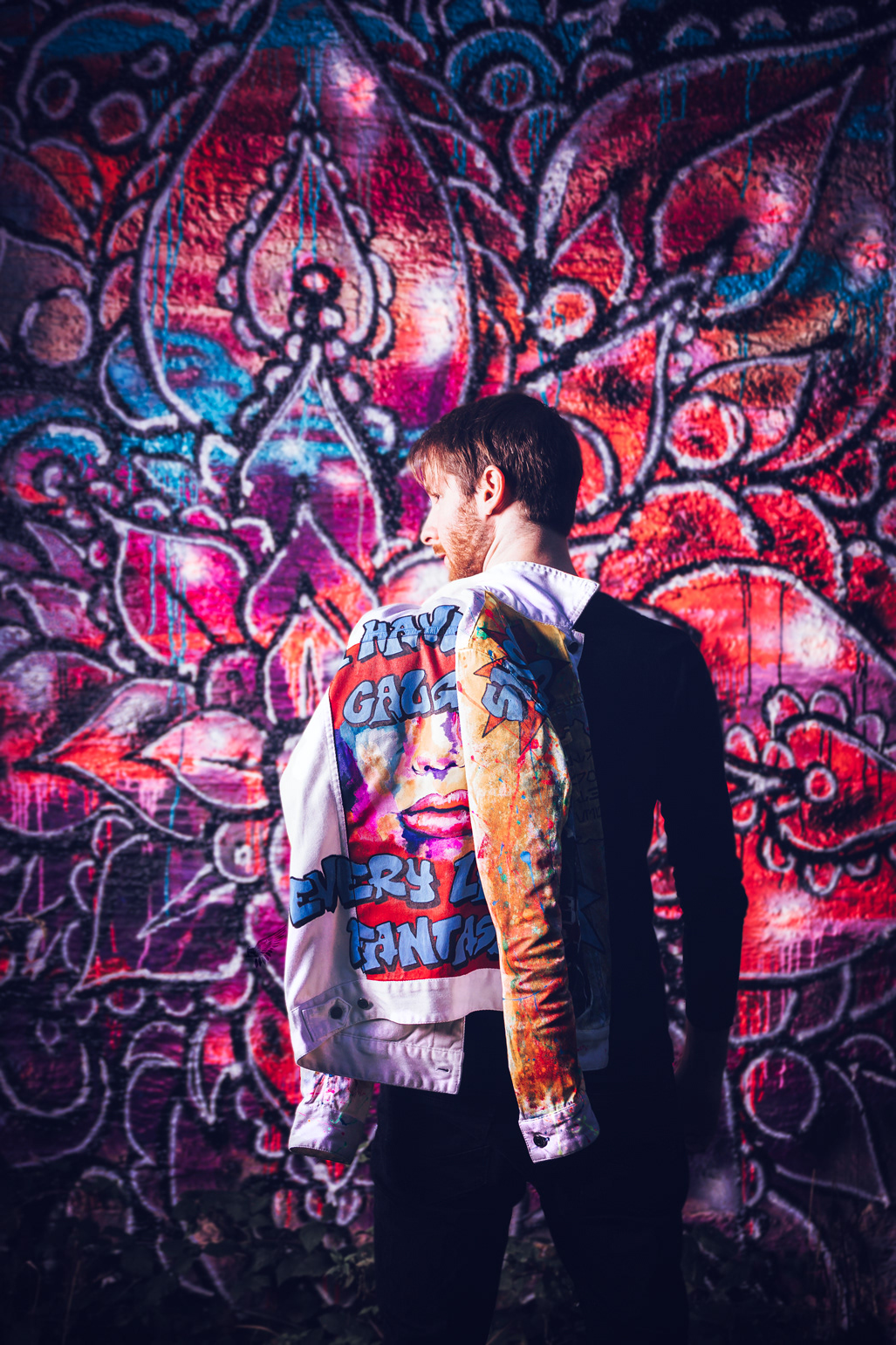 @Jessy spray job on jacket for @Fabian and also the Vernissage calendar