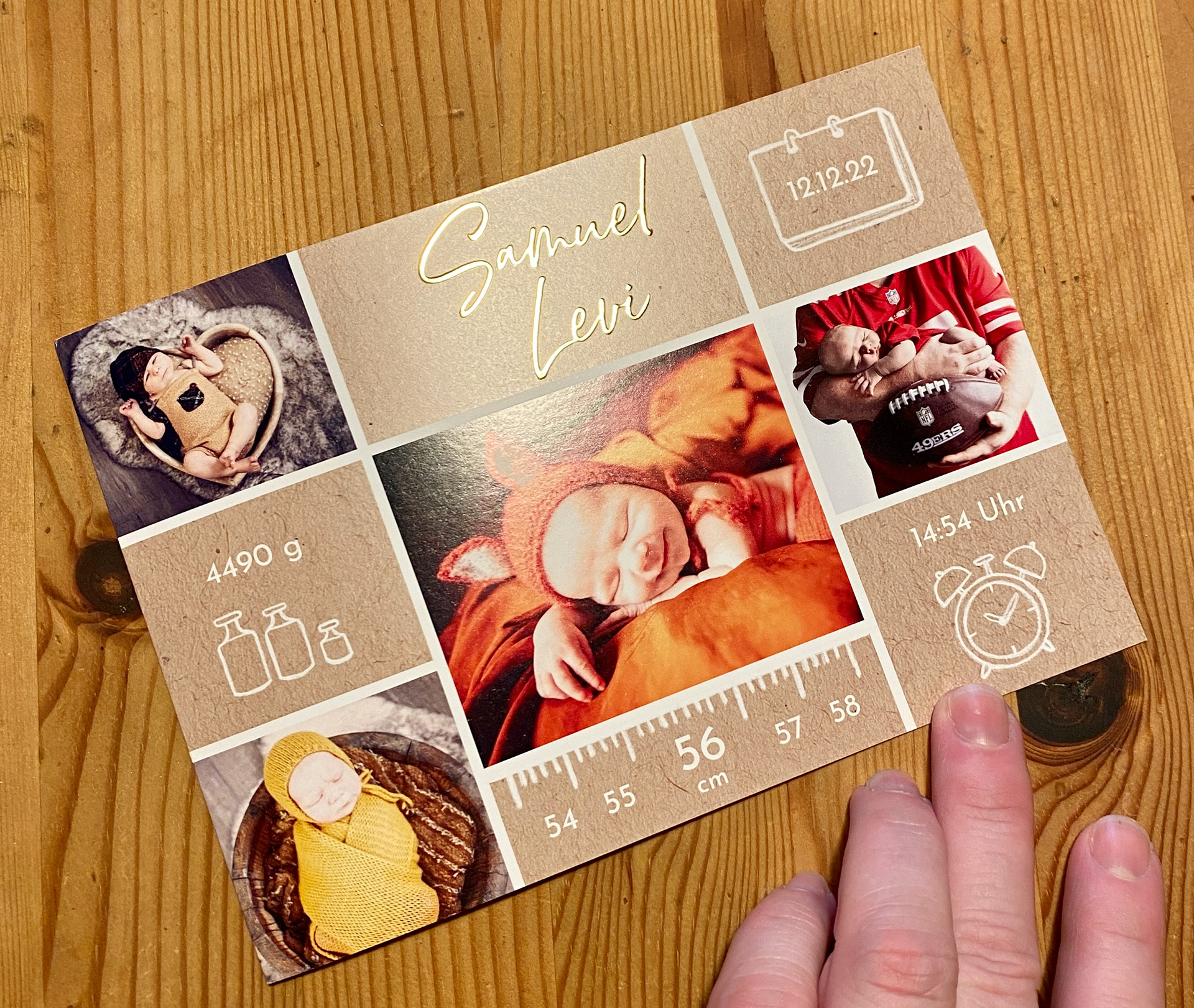 thank you card by the parents