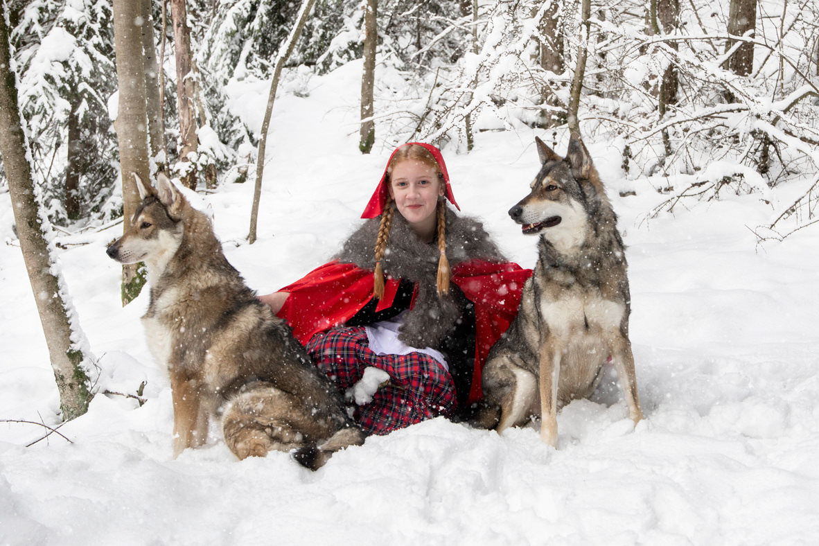 Takisha with Floki and Ghost