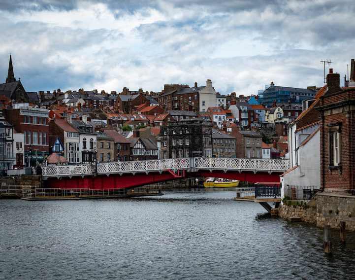 Whitby Swing Bridge from Upper Harbour