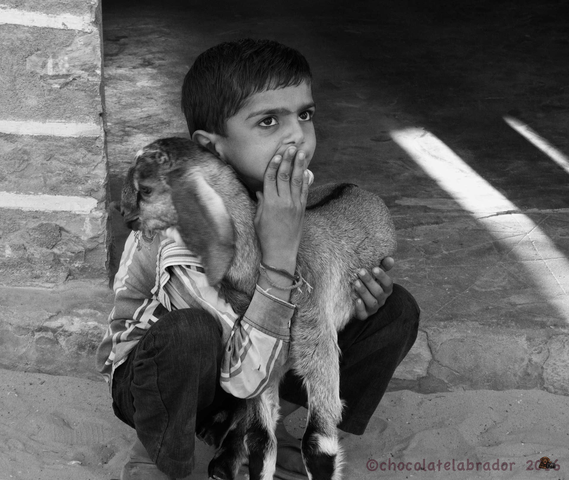 Boy with Goat