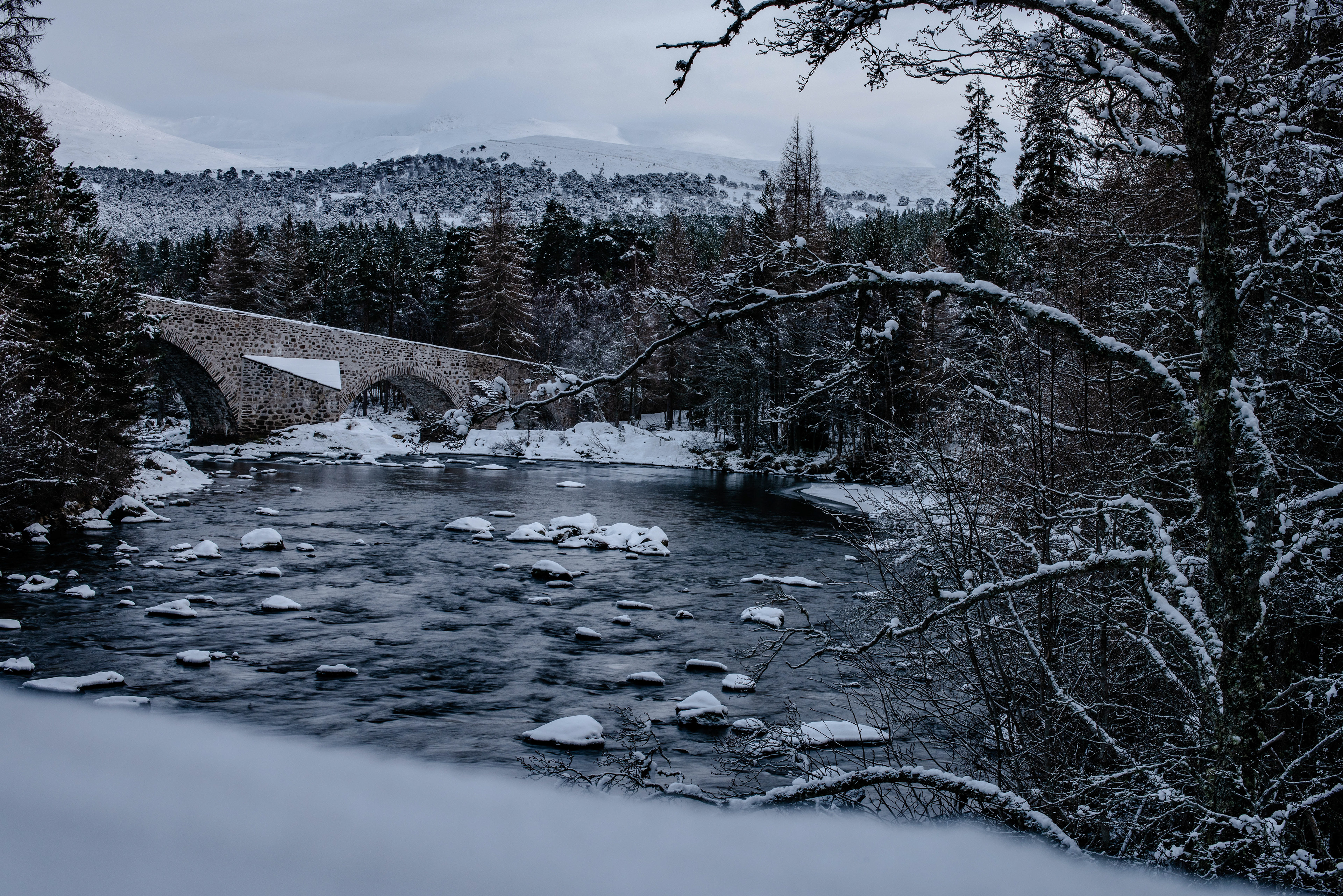 Auld Brig O' Dee, Cairngorms, February 2021