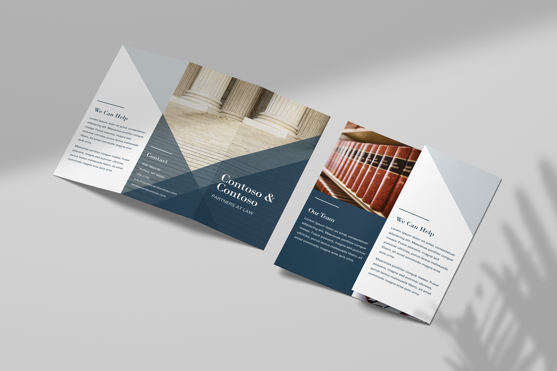 Version 2 of a template featuring a law firm