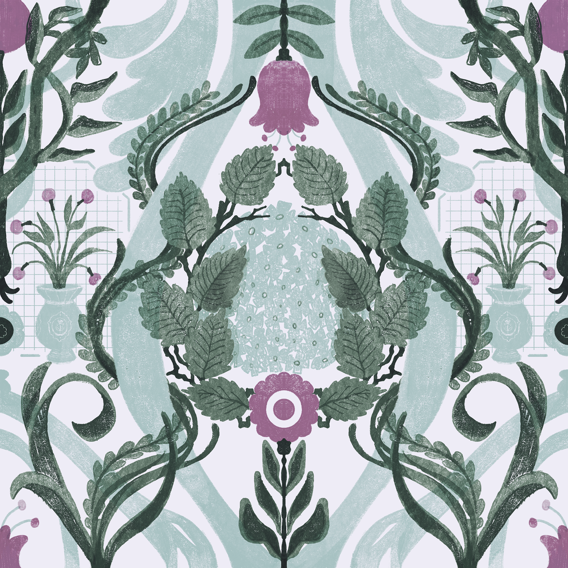 Hydrangea Floral Muted