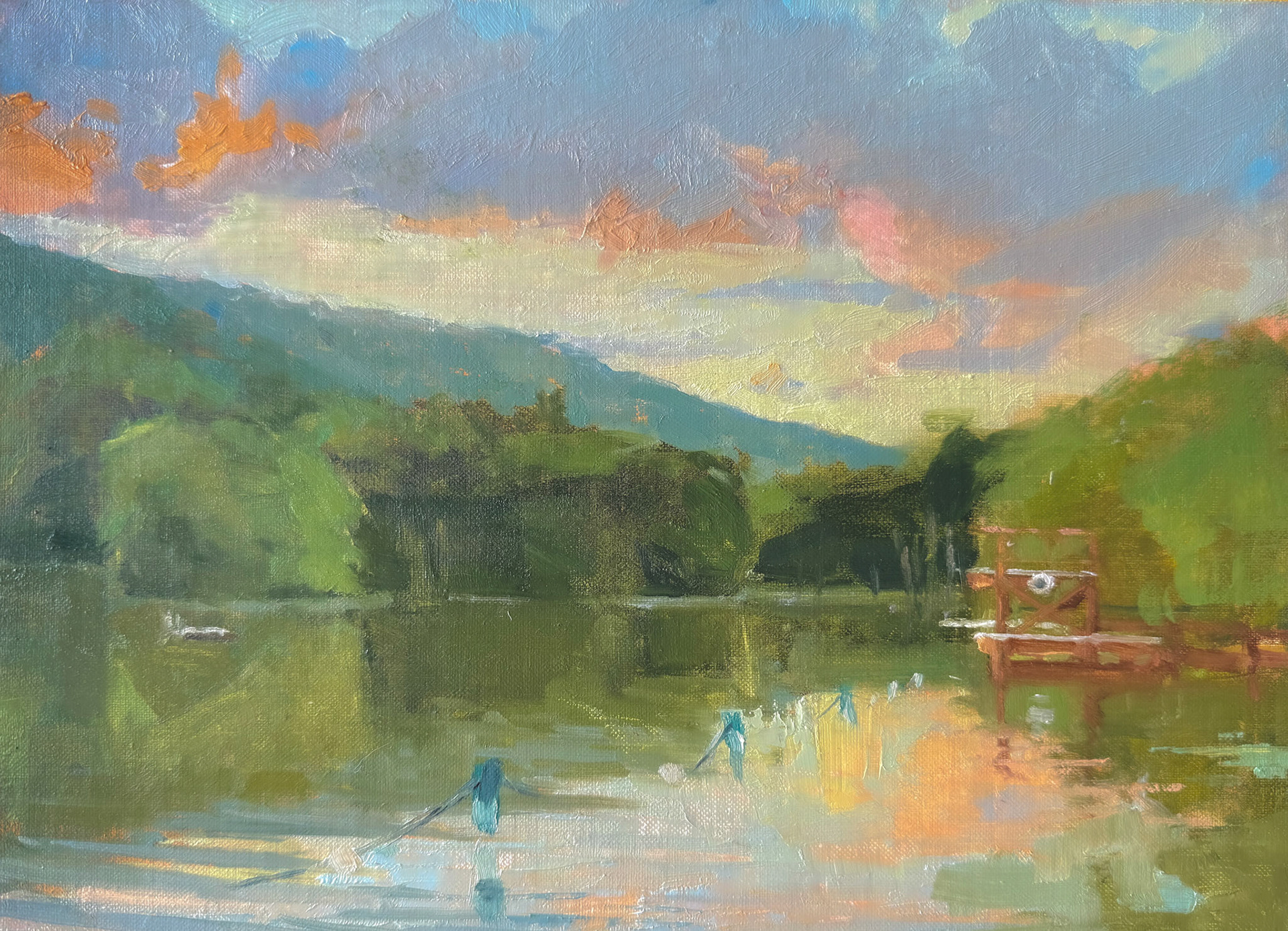 Valhalla Dive, 11x14 inches, oil on linen panel, 2025 SOLD