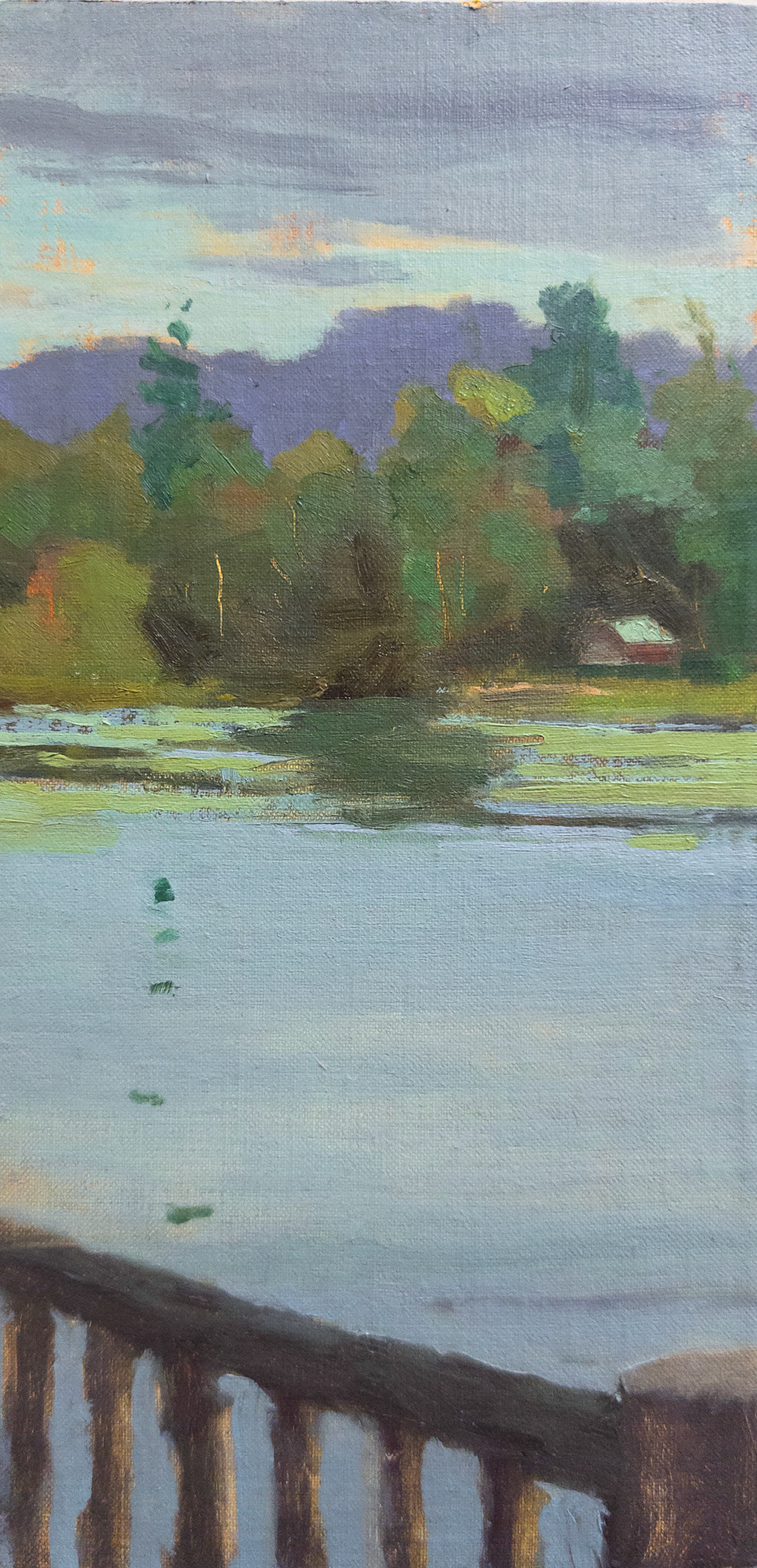 ADK Plein Air, 12x6 inches, oil on linen panel, 2025