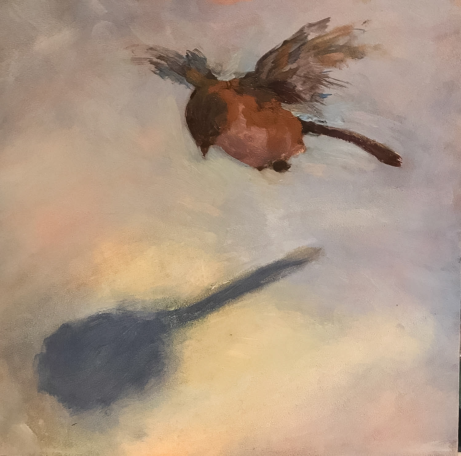 Shadow, oil on panel, 8x8, 2018
