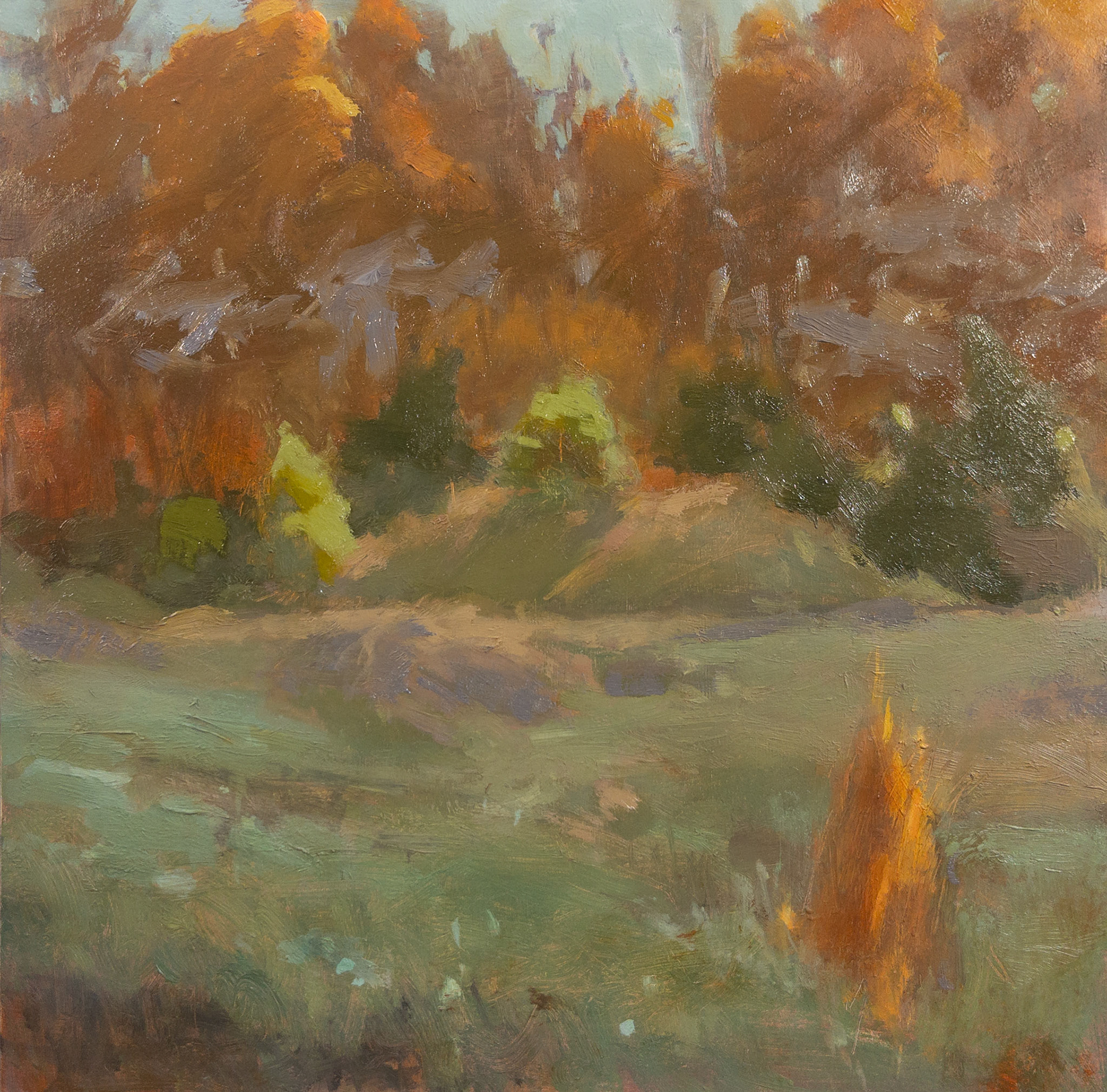 Little Signs of Light - 10x10", oil on panel, 2025 $350