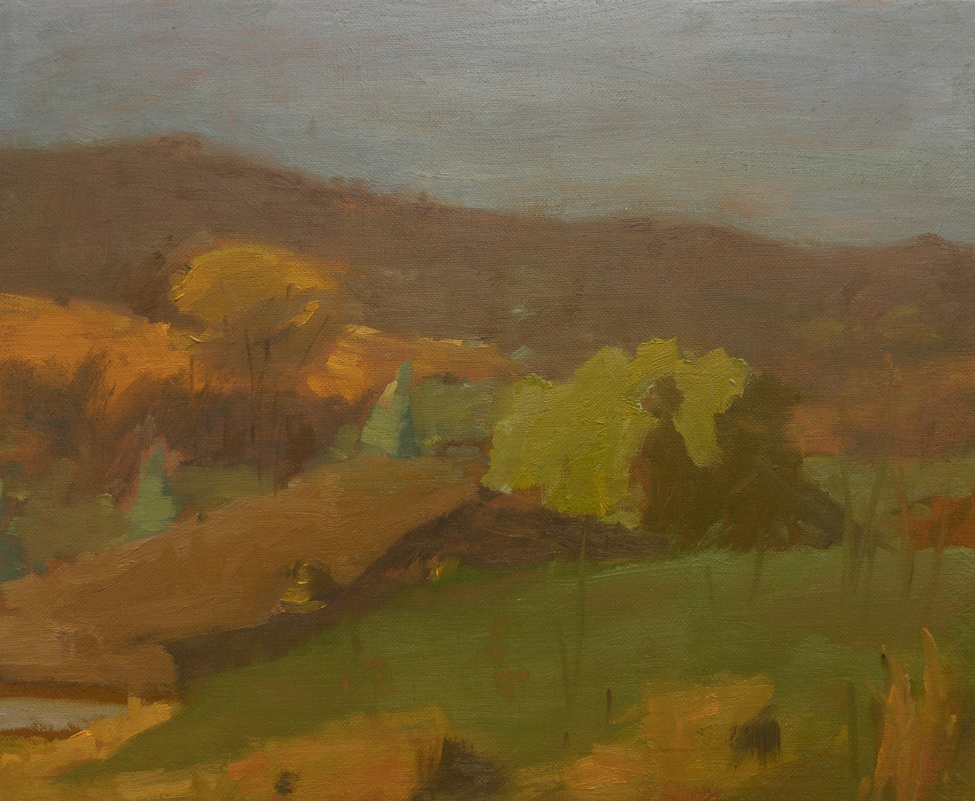 Quarry View West II, 10x8, oil on linen, 2024 $325
