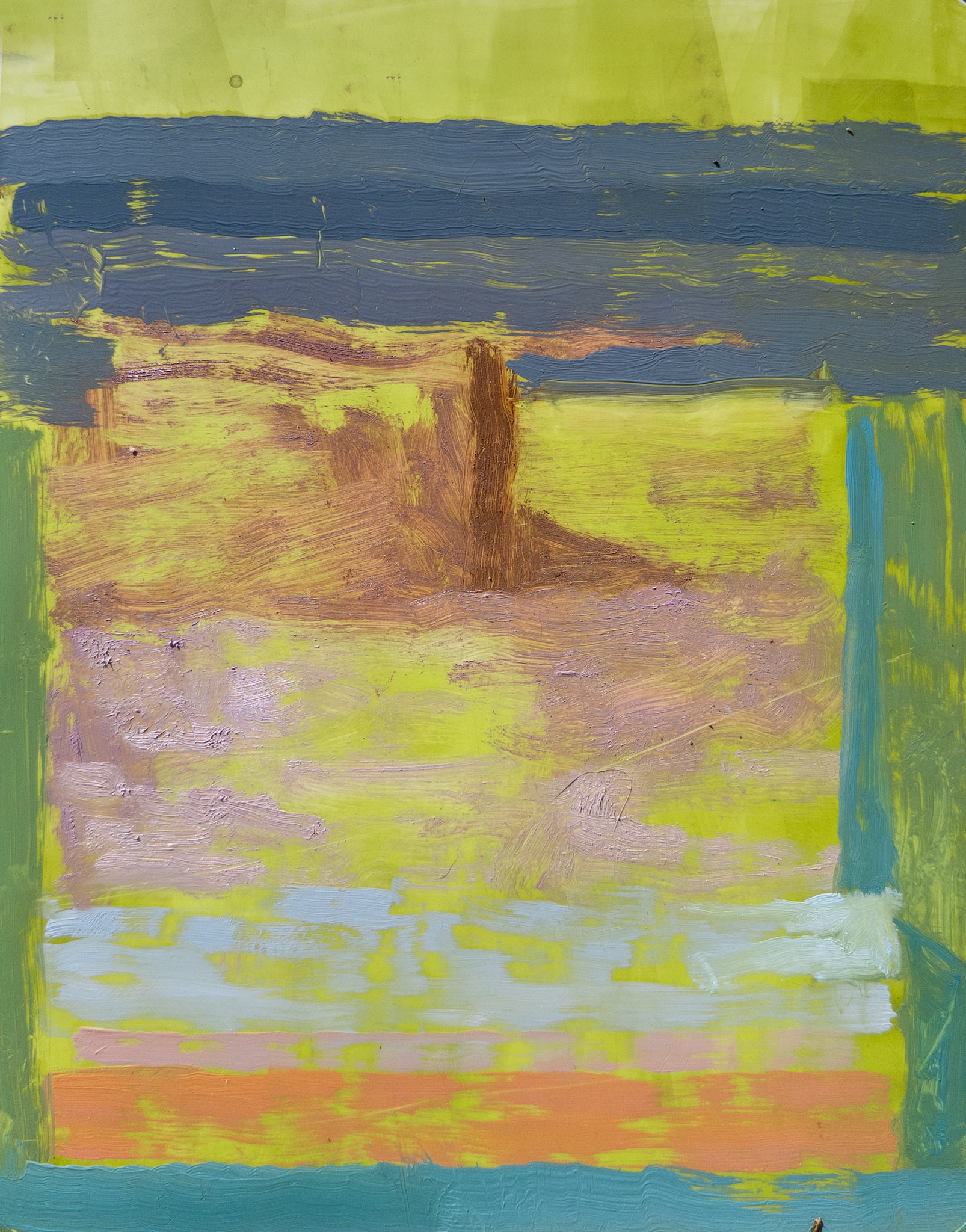 Spring Comes Asking Questions, 14x11 inches, oil on yupo, 2026