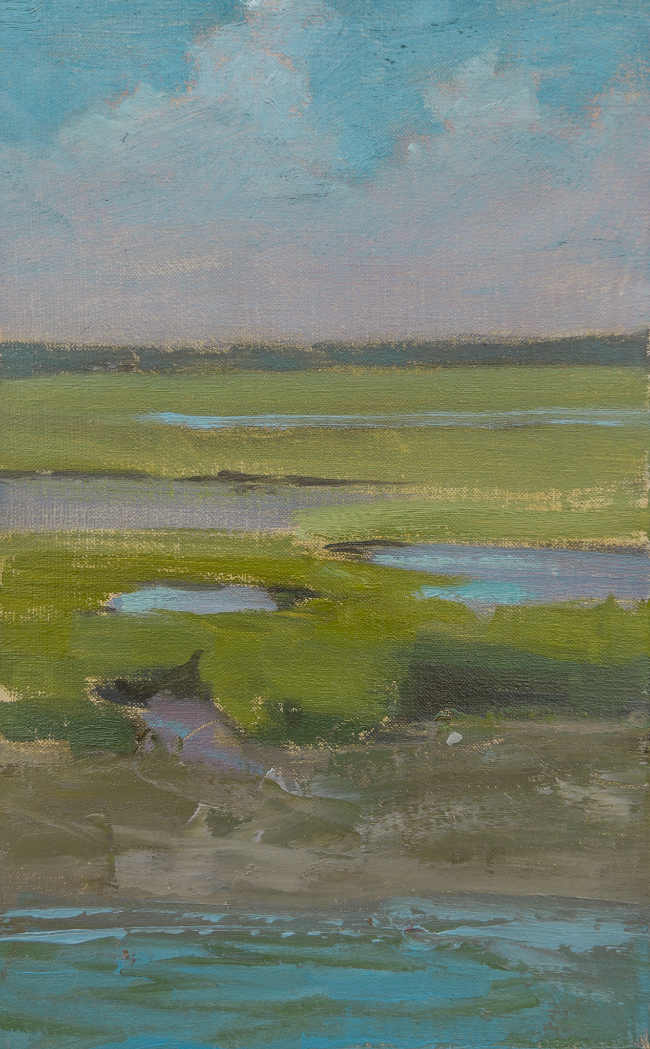 Low Tide I, 9.25x5.75", oil on linen, 2022