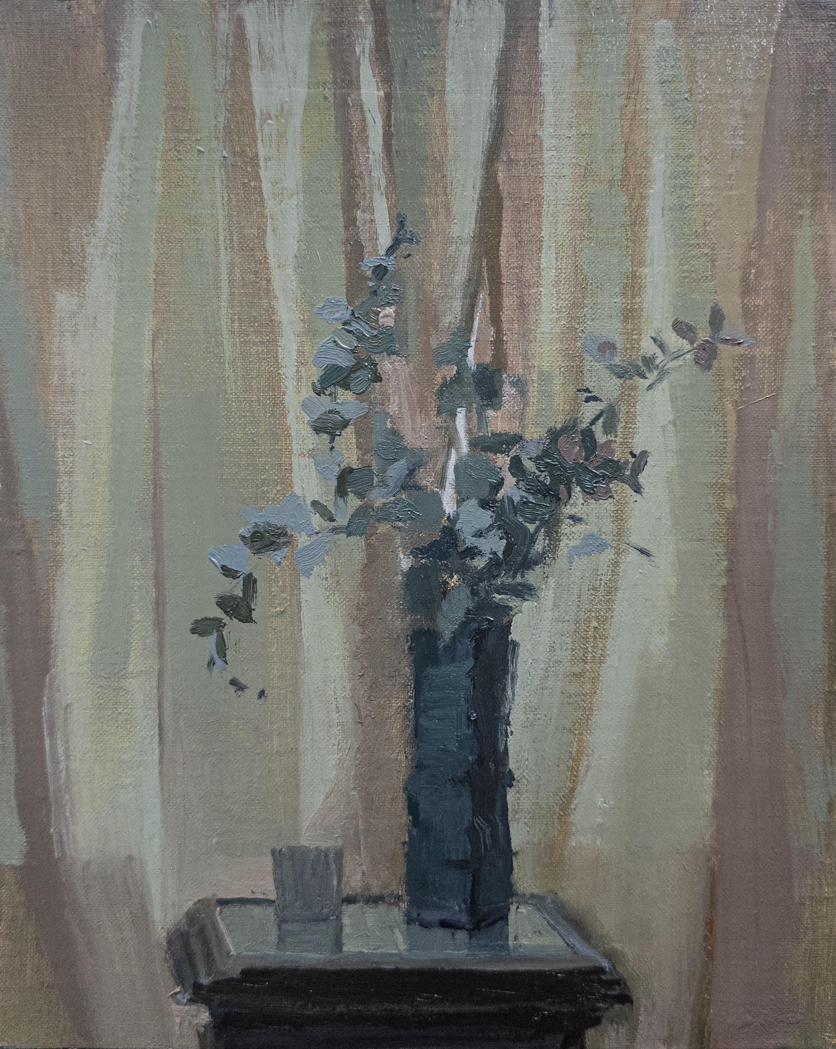 Play with Gray, 10x8 inches, oil on linen panel, 2026