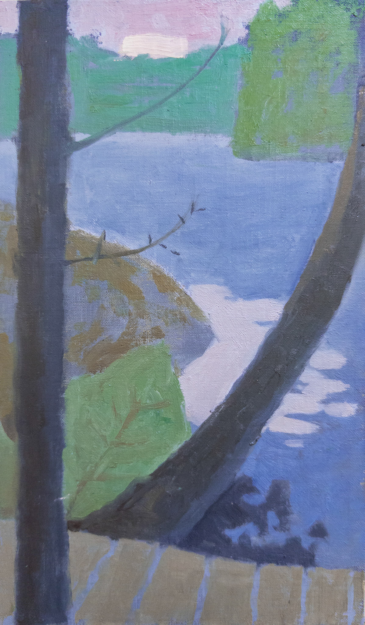 ADK Shapes, 12x7 inches, oil on linen panel, 2025