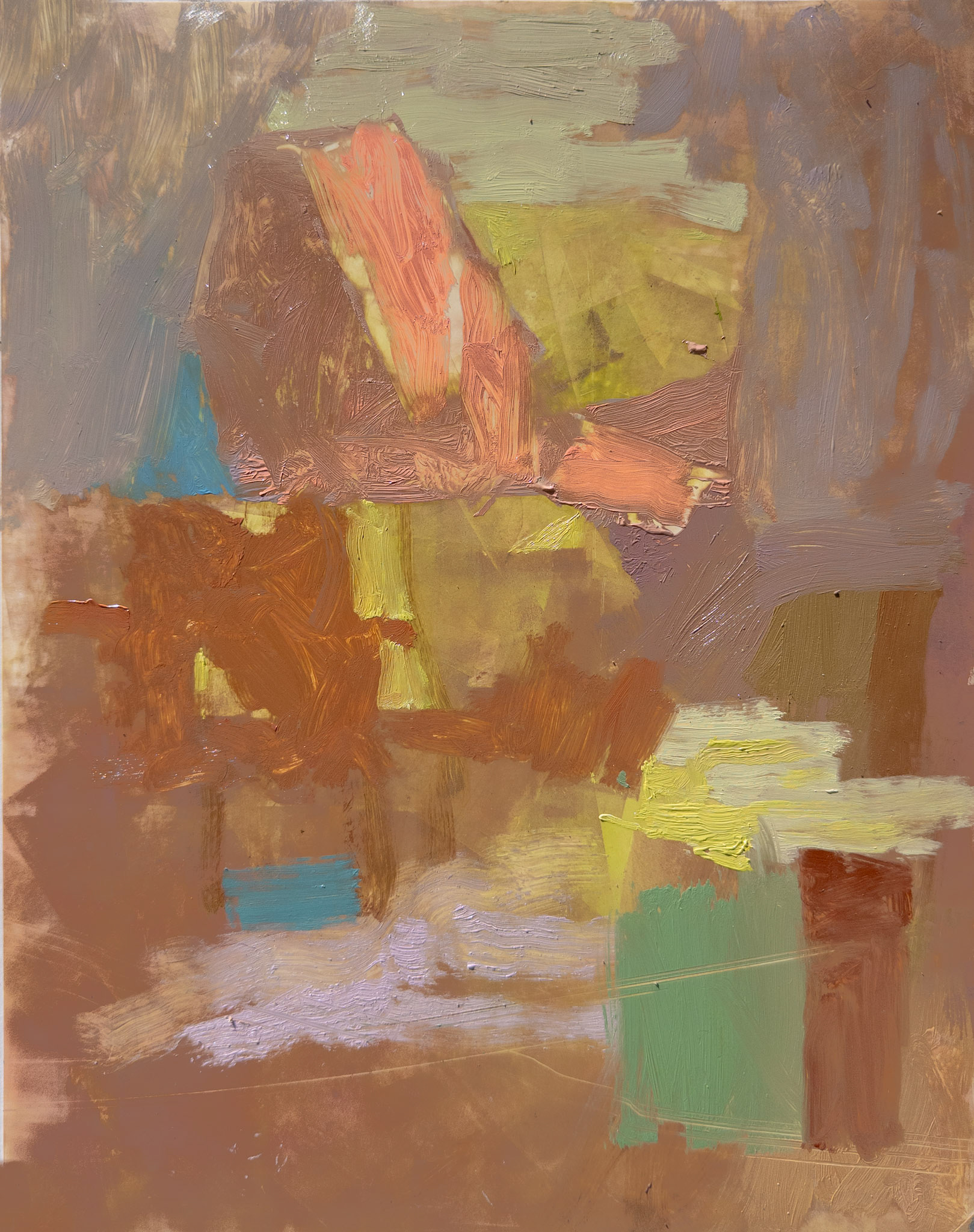 Spring Comes Asking Questions II, 14x11 inches, oil on yupo, 2026