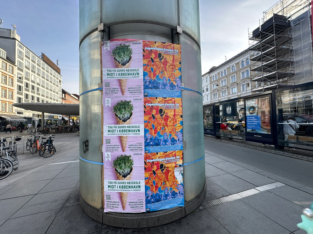Plakater på Nørreport st.
