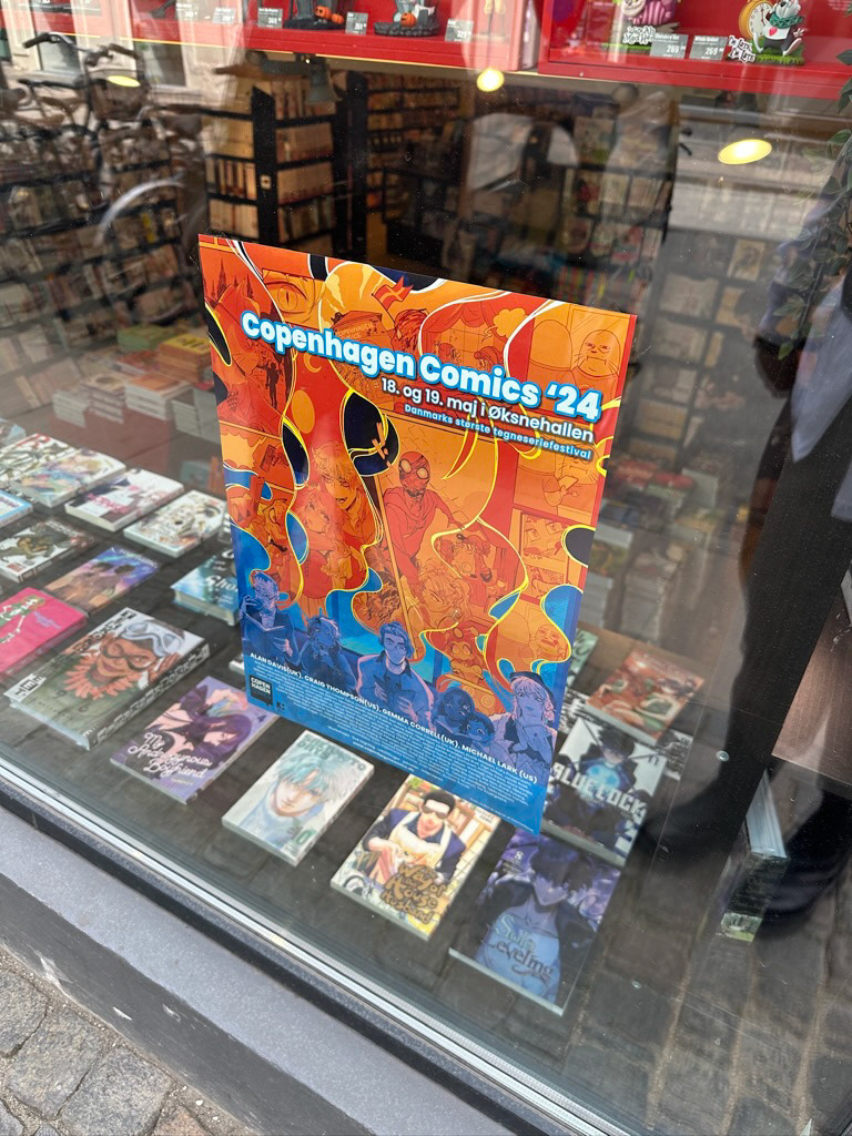 Plakat ved Faraos butik