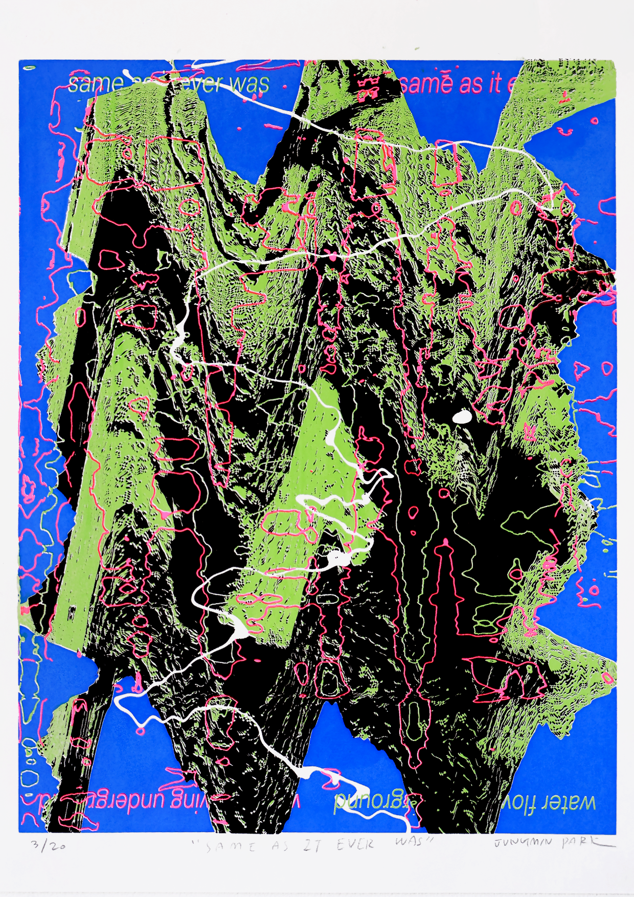 Same As It Ever Was (2026), Screen Printing on Somerset paper