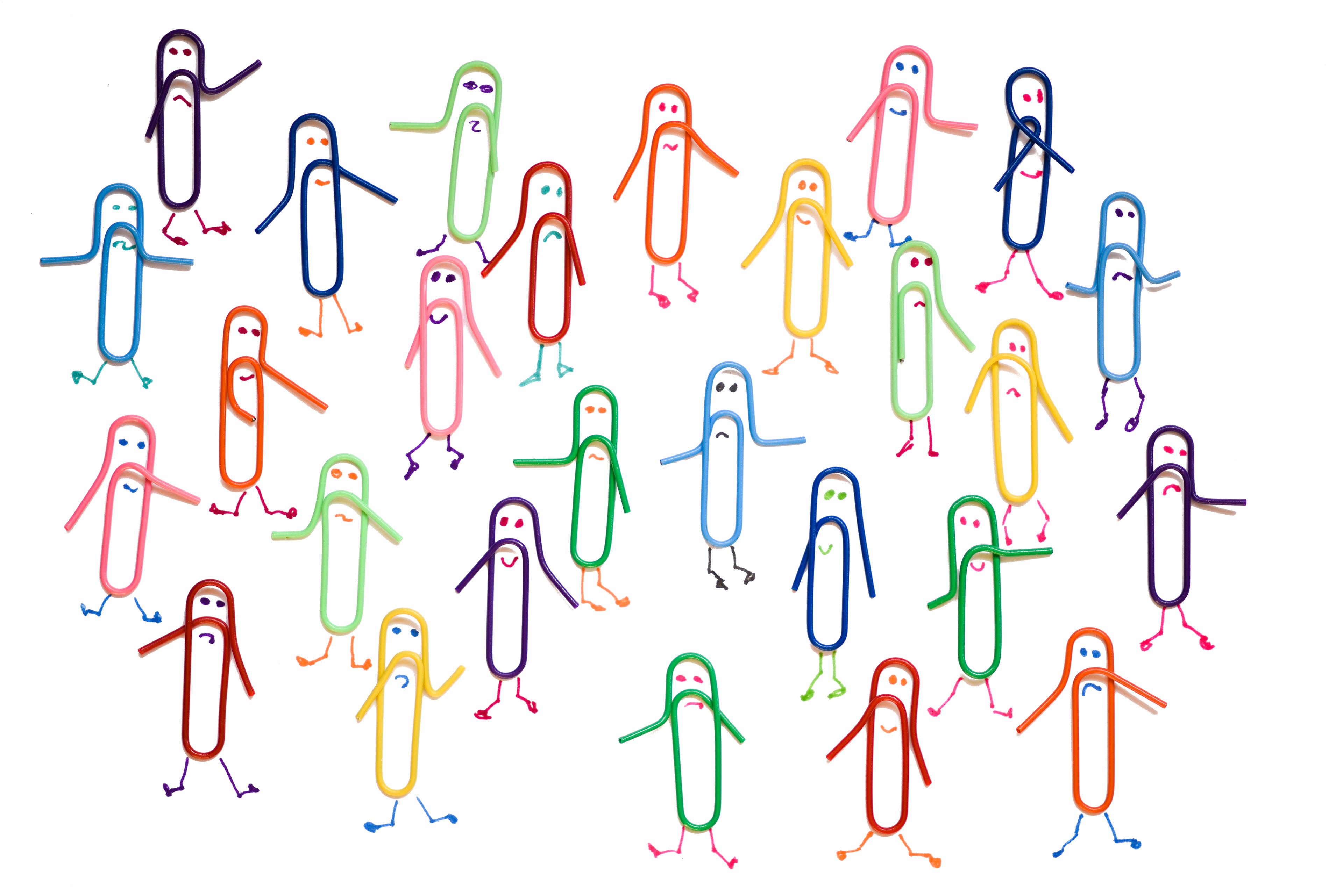 Dancing paper clips