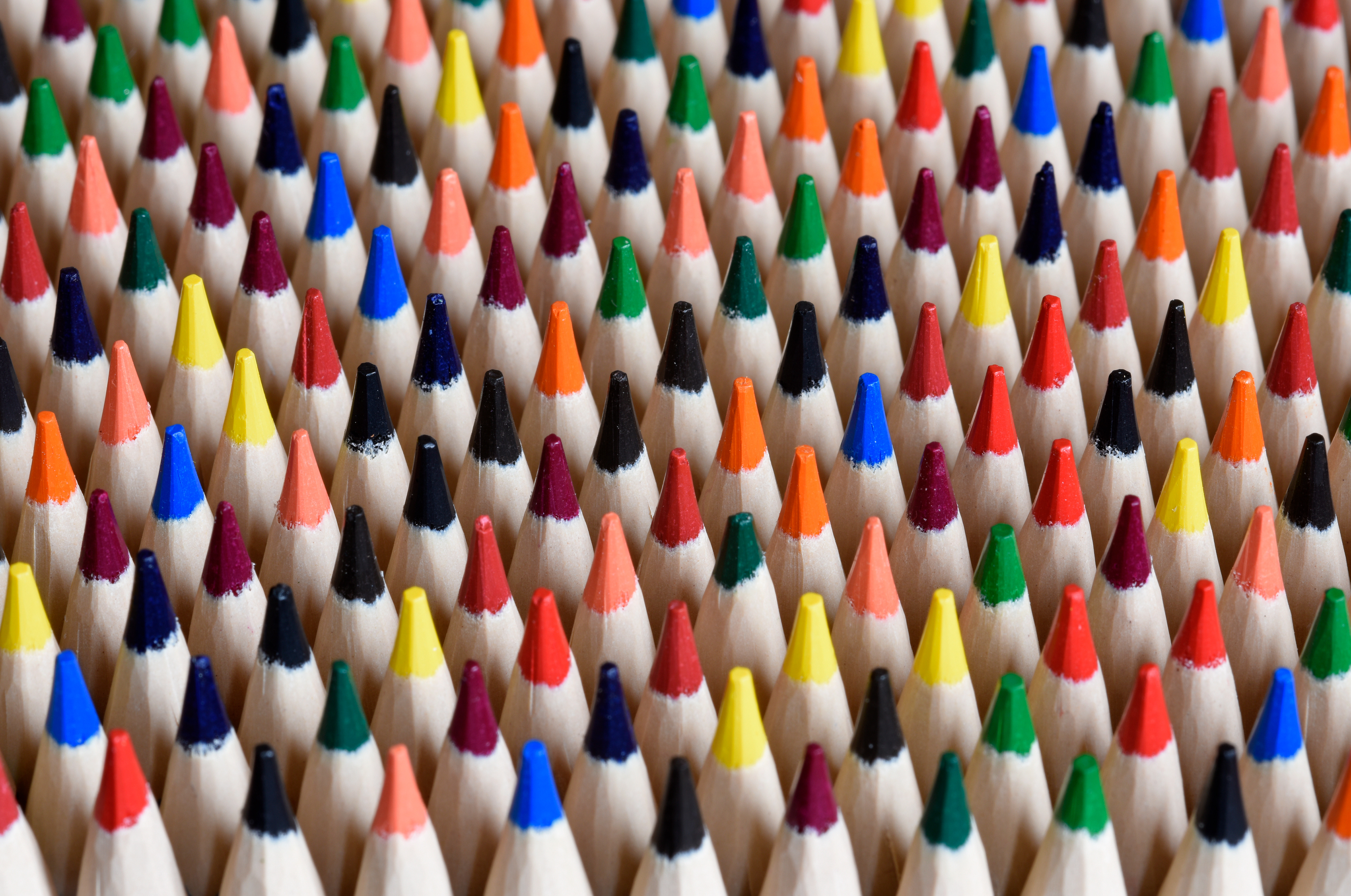 Coloured pencil tips
