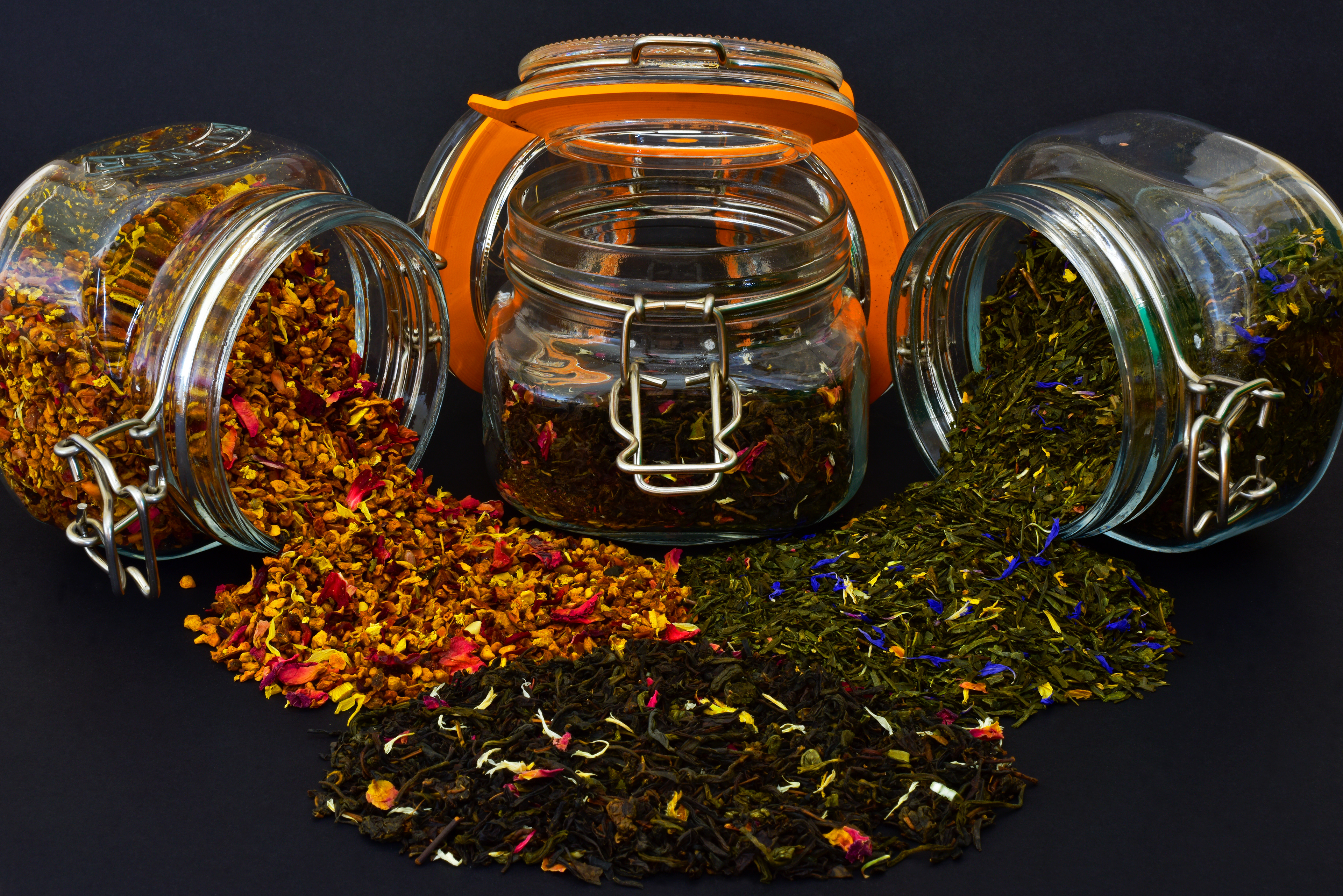 Teas and caddies