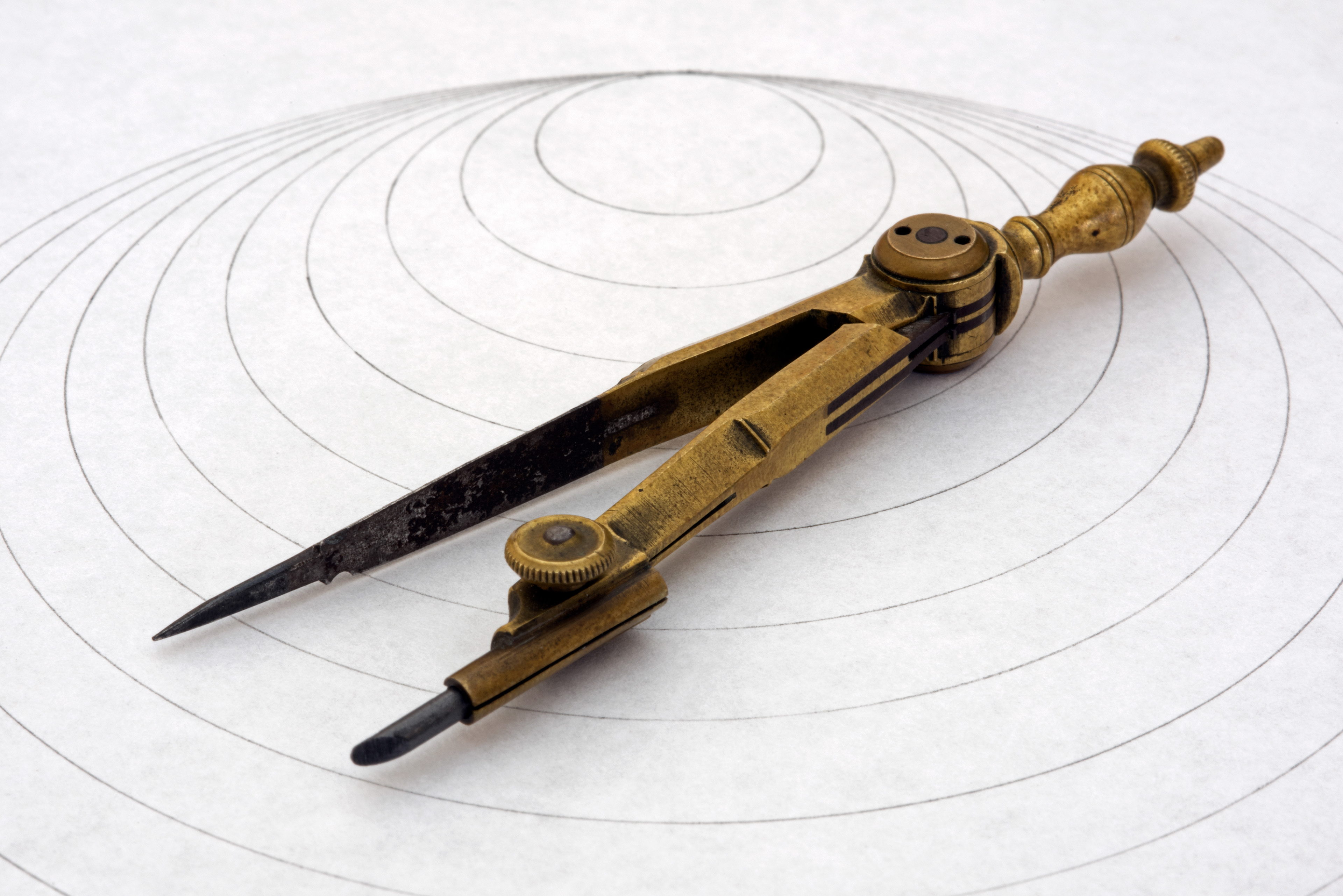 Hand forged compass and circles