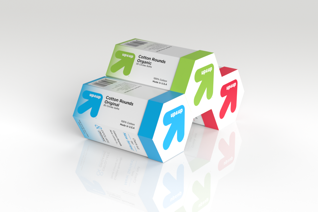 Target up&up Cotton Round Repackage Design
