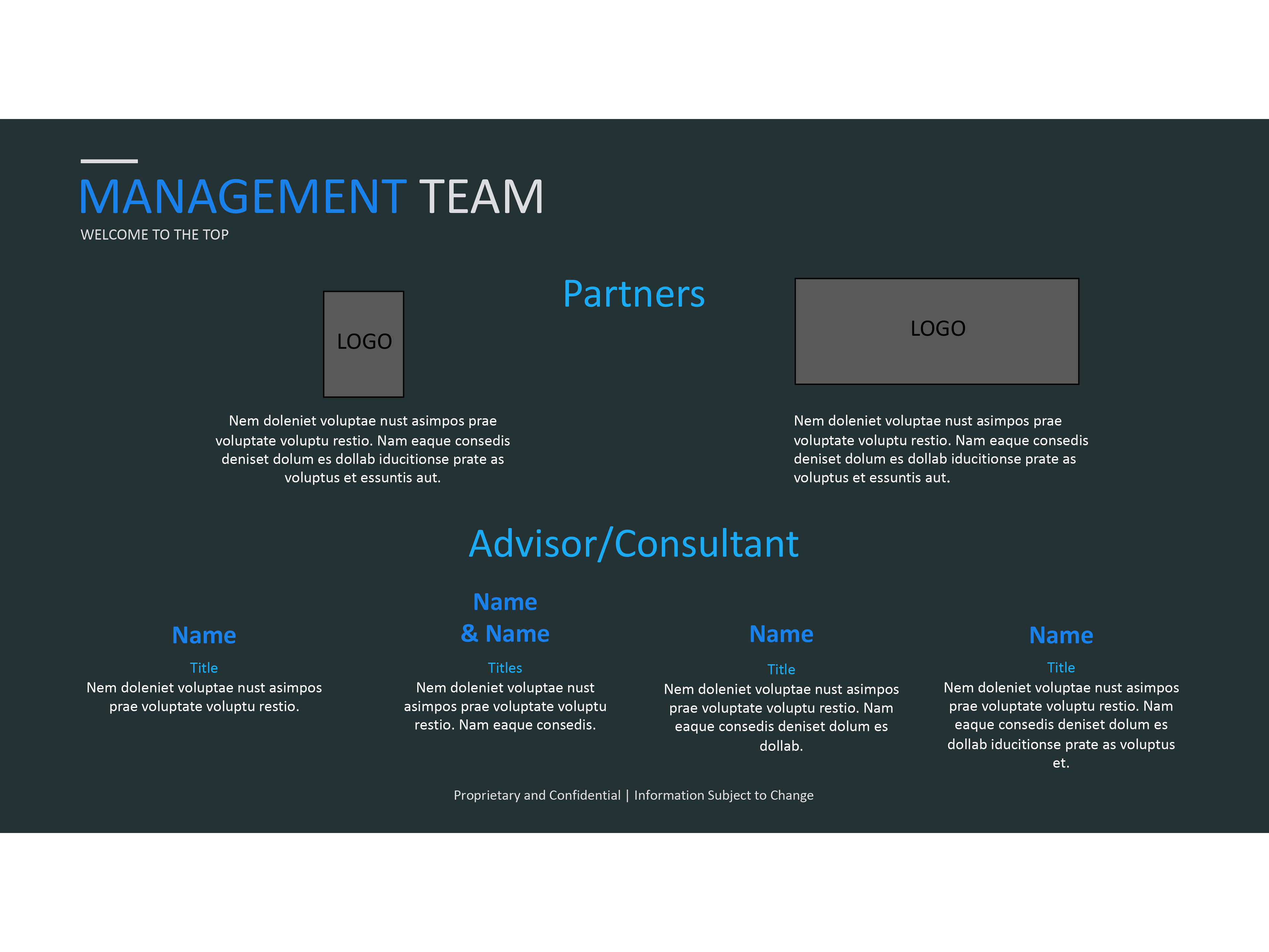 Management Team - BEFORE