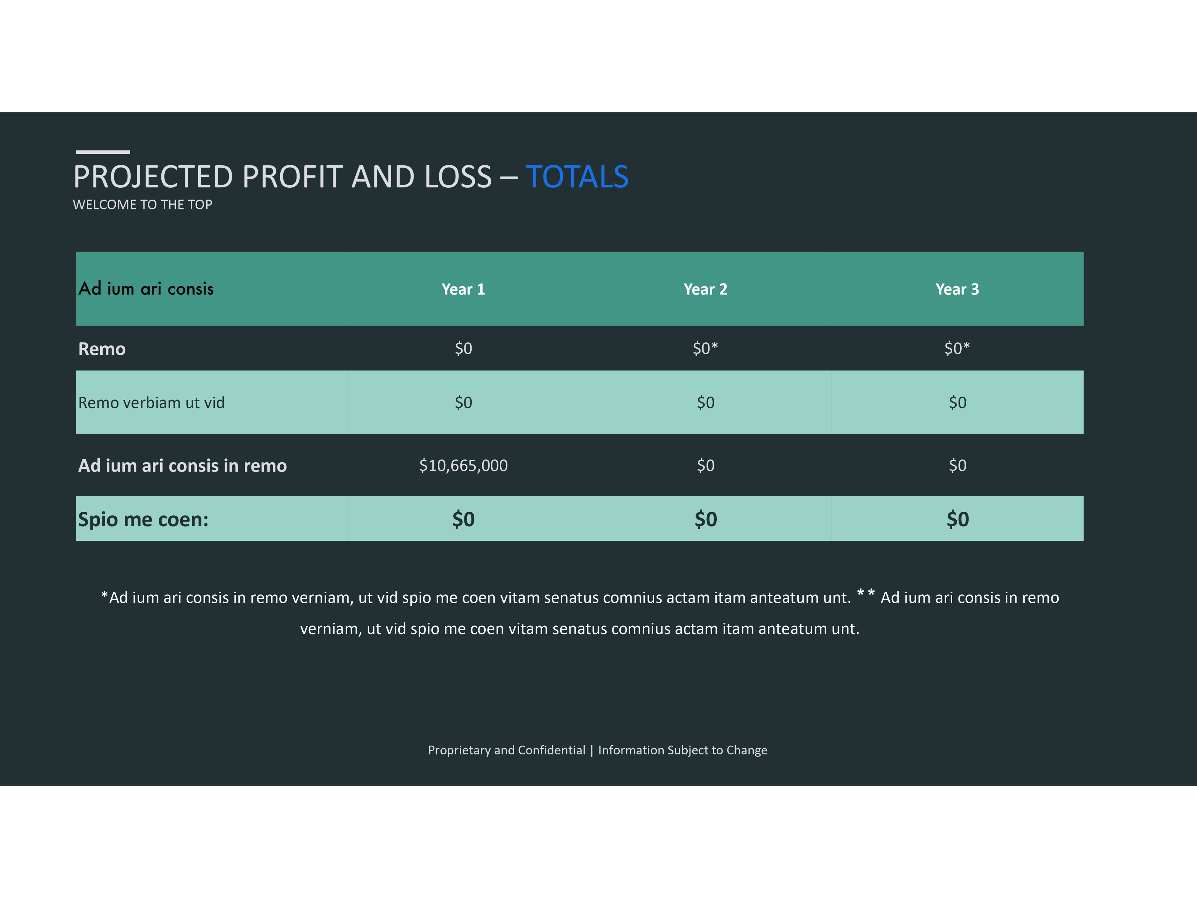 Profit/Loss - BEFORE