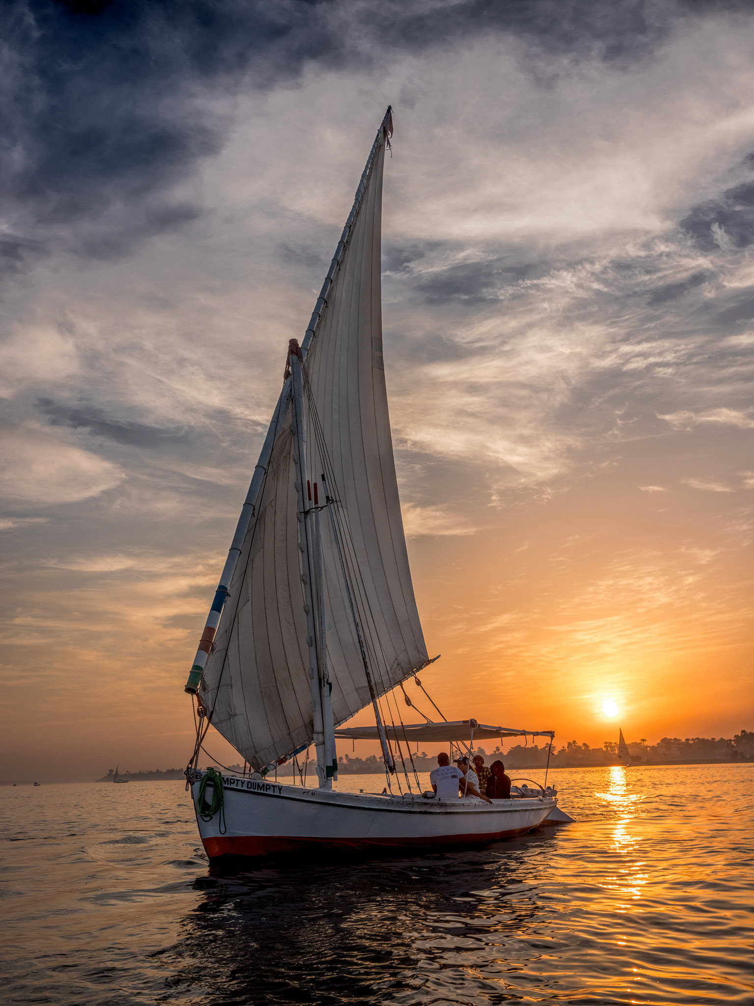 Felluca at Sunset, Luxor