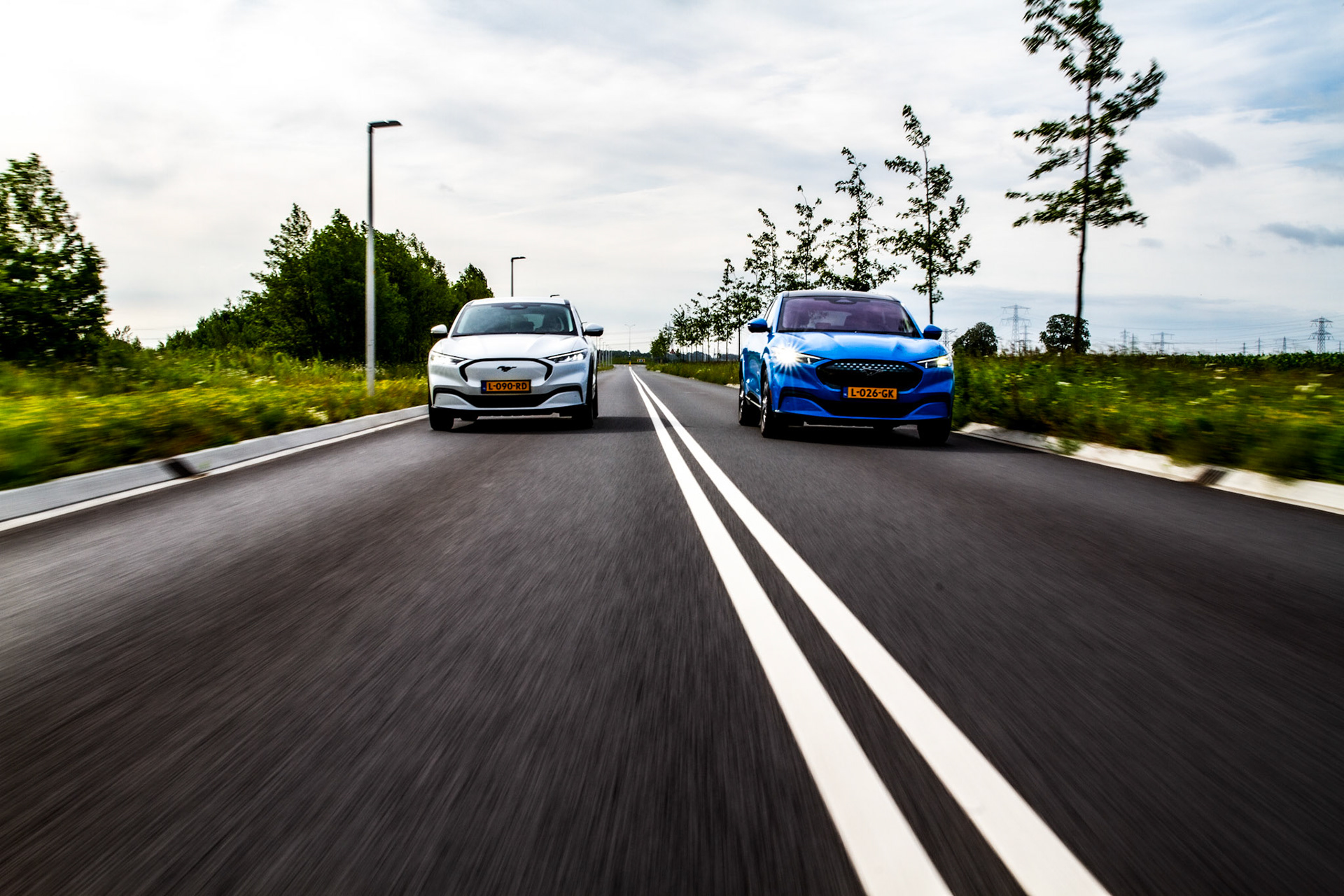 Ford Mustang Mach-E rolling shot
