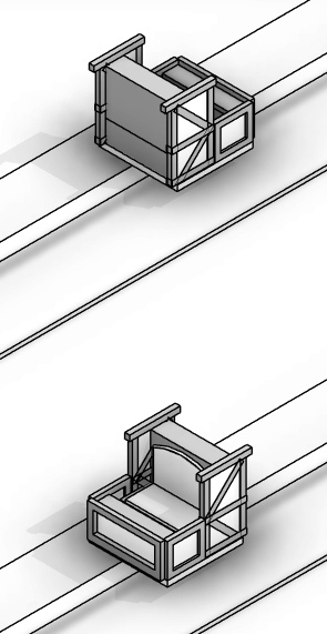 Ride Vehicle on Base Model Track