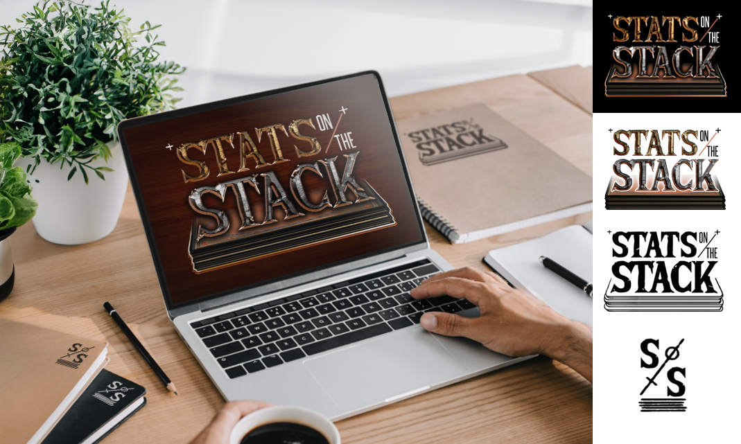 This project was to develop some logos that could be expanded to branded merch for an online content creator. The slash dividing the words and letters echoes how stats are displayed in the game they feature.