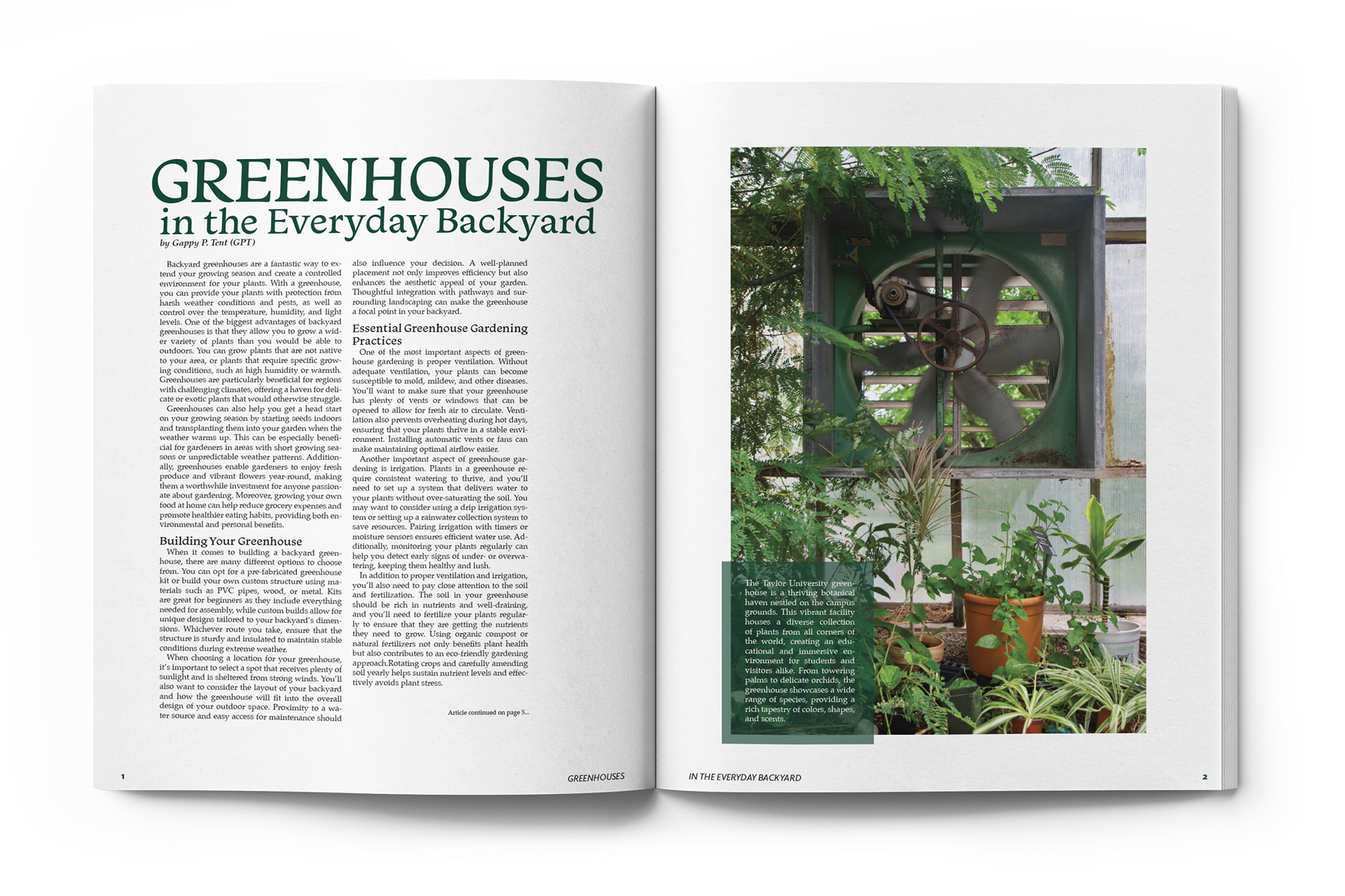 "Backyard Blooming Magazine" Editorial Design / Layout, Photography © Anna Mishler 2023