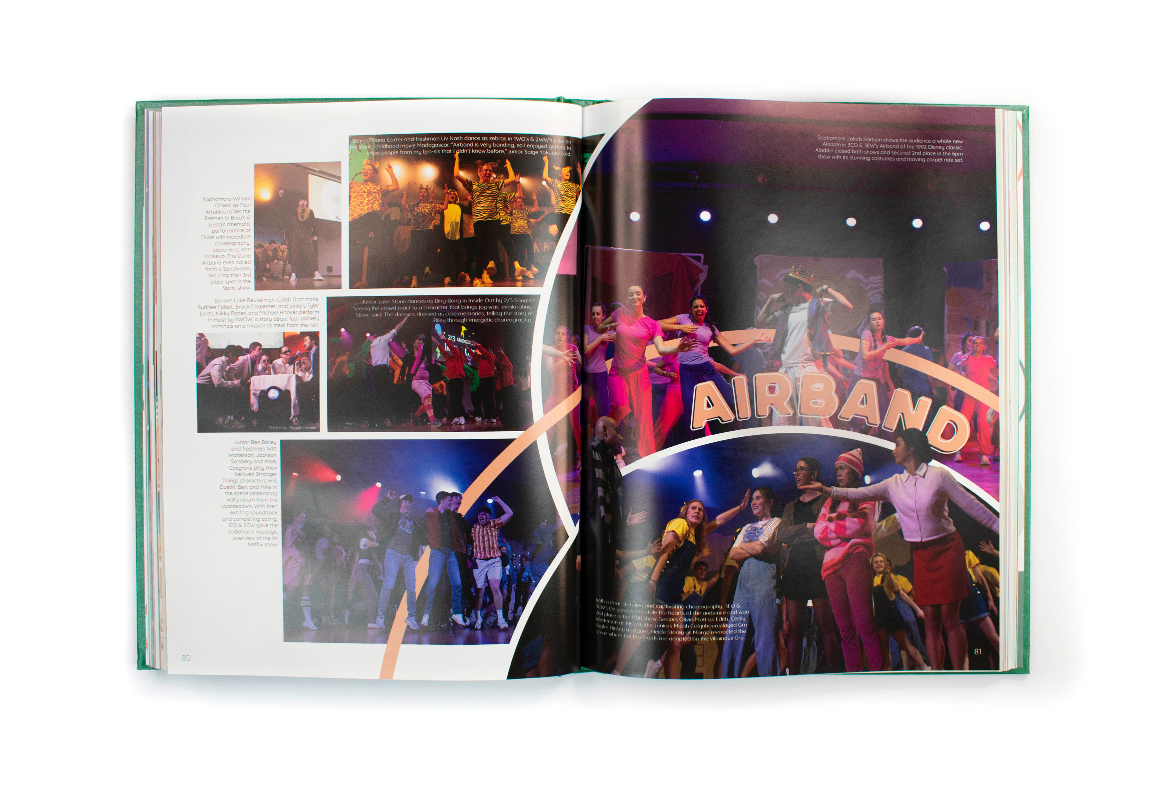 "Airband"  Editorial Design / Layout  The Ilium Yearbook   © Anna Mishler 2025