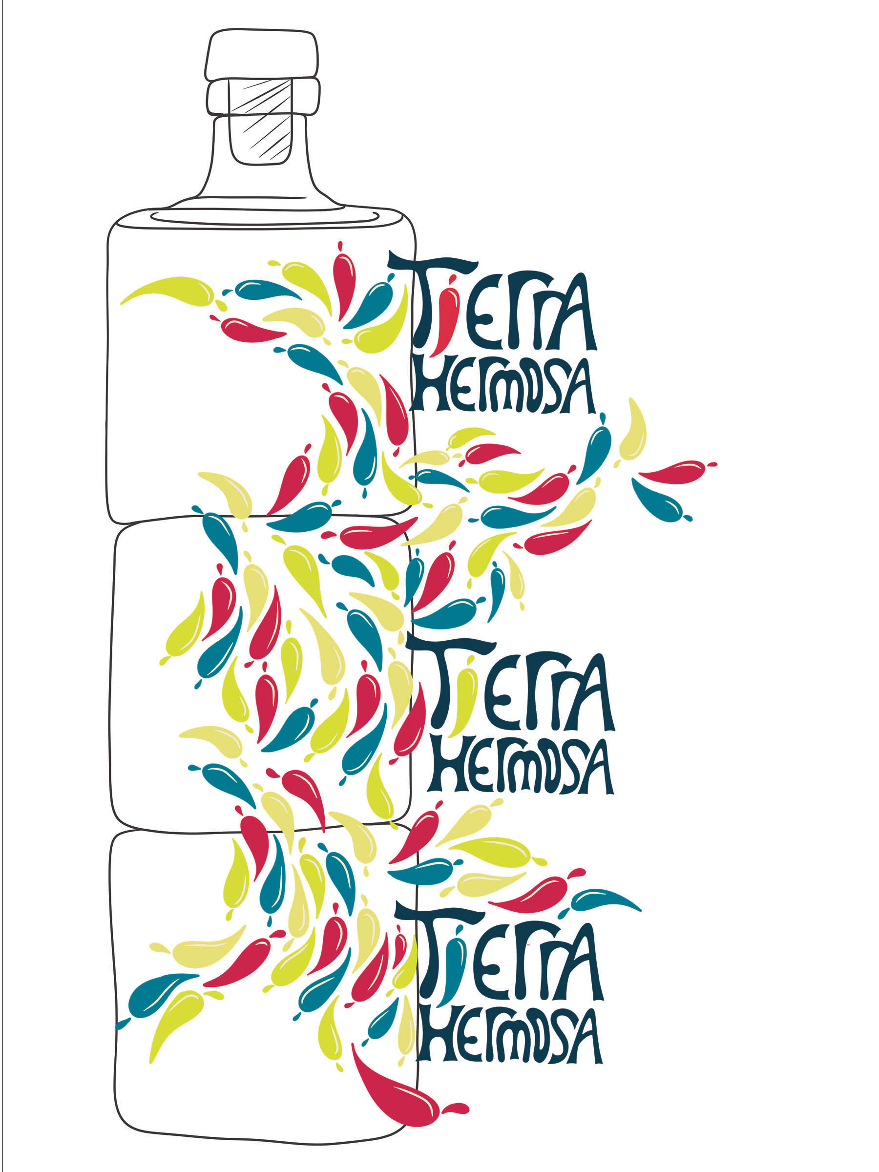 Tierra Hermosa Hot Sauce Logo Development © Anna Mishler 2024