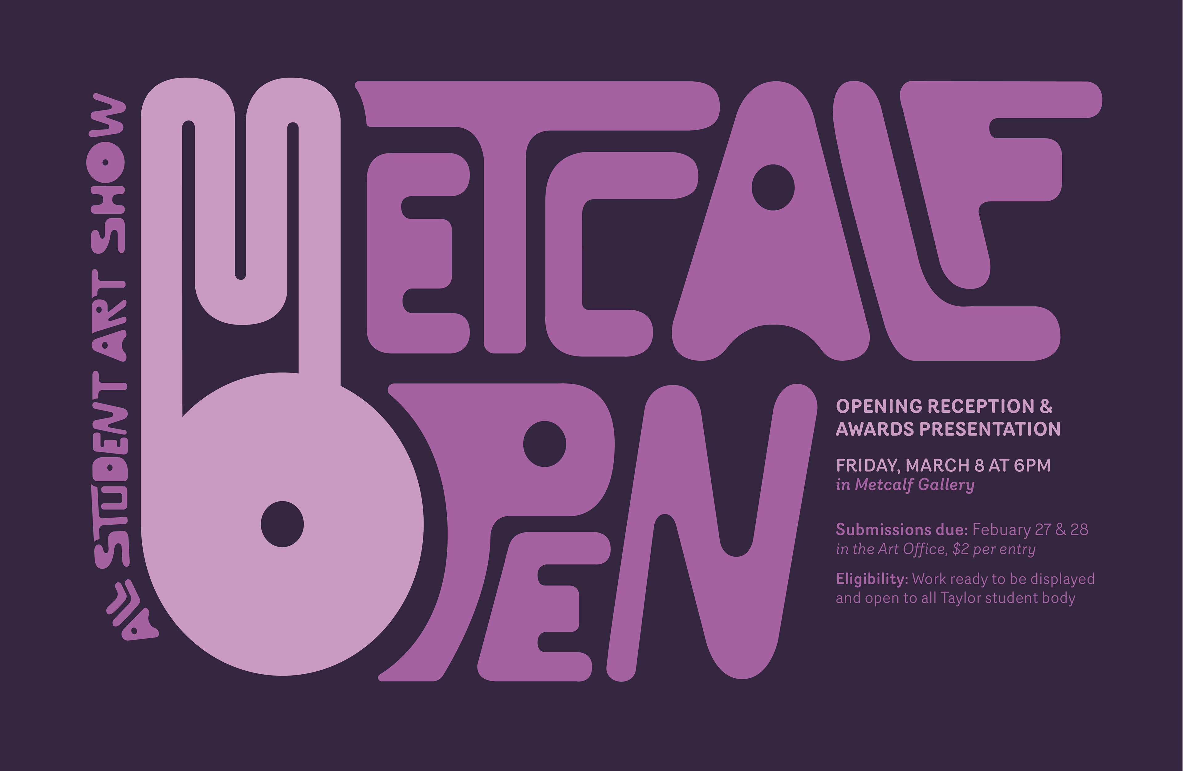 "Metcalf Open" Promotional Poster Design, Typography © Anna Mishler 2024