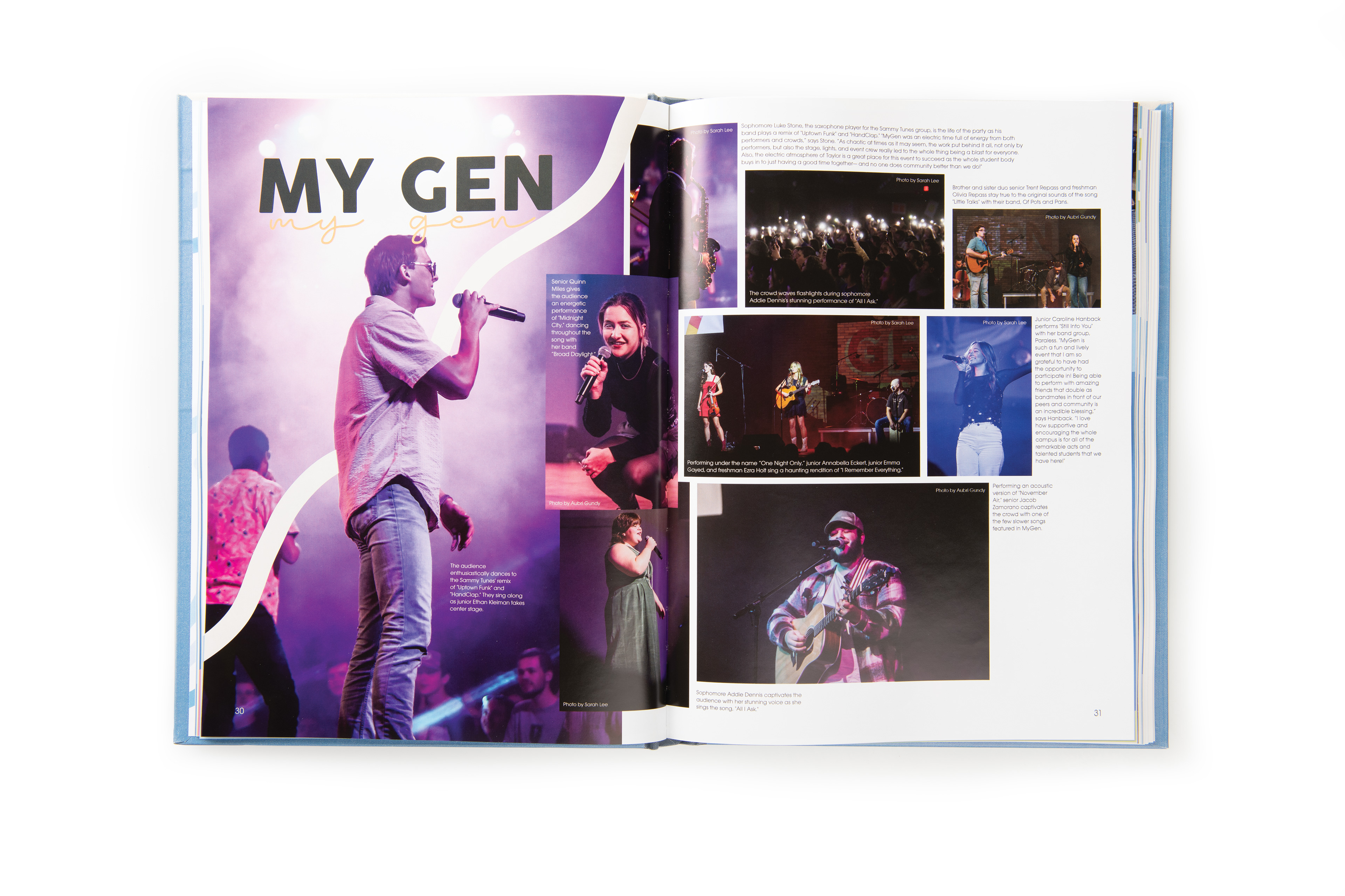 "My Gen"  Editorial Design / Layout  The Ilium Yearbook   © Anna Mishler 2024