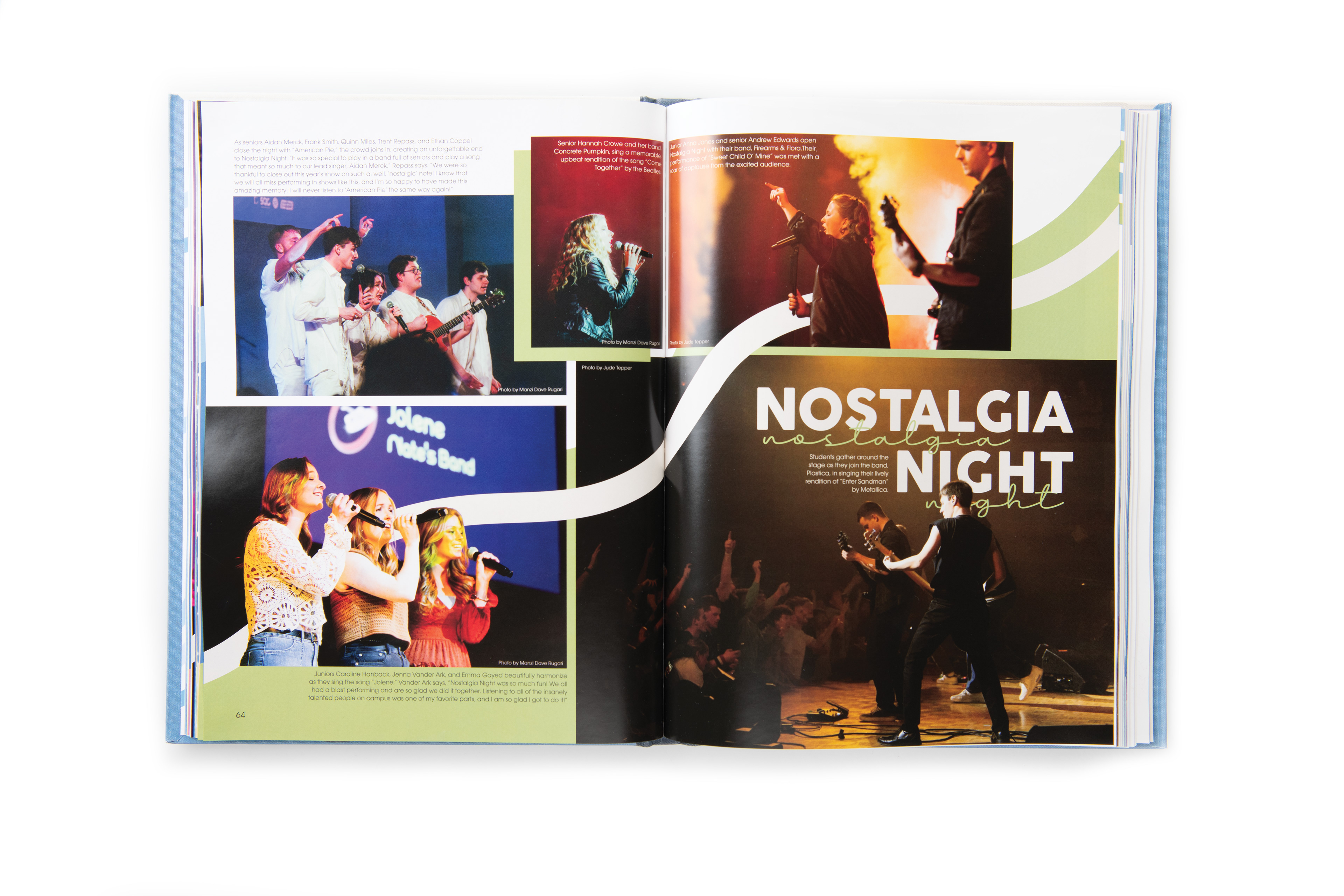 "Nostalgia Night" Editorial  / Layout Design The Ilium Yearbook    © Anna Mishler 2024