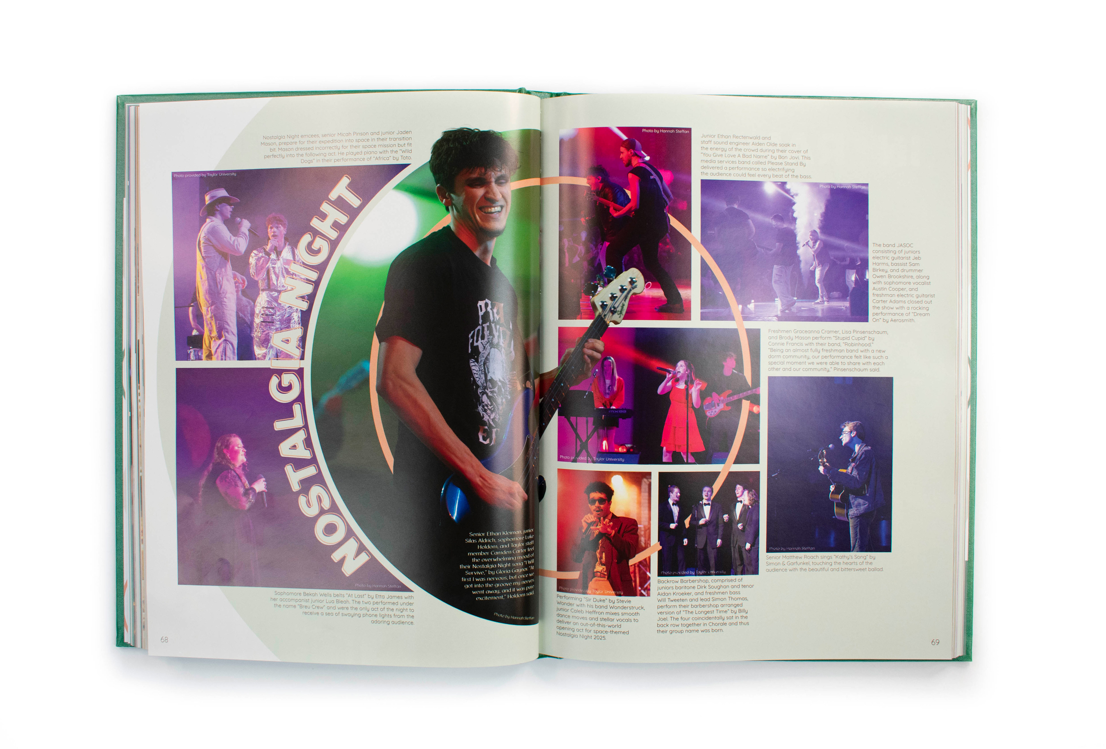 "Nostalgia Night"  Editorial Design / Layout  The Ilium Yearbook   © Anna Mishler 2025