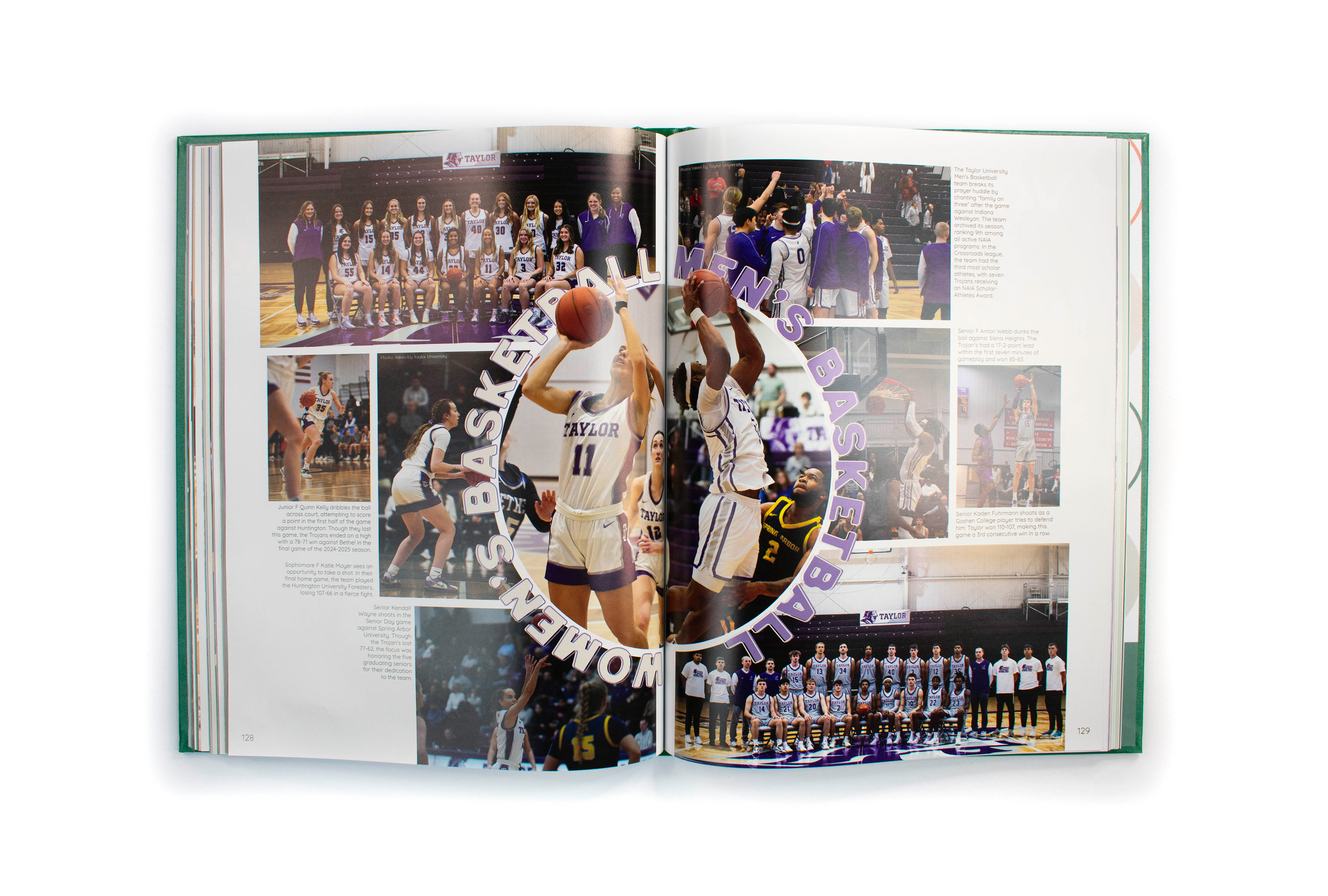 "Basketball"  Editorial Design / Layout  The Ilium Yearbook   © Anna Mishler 2025