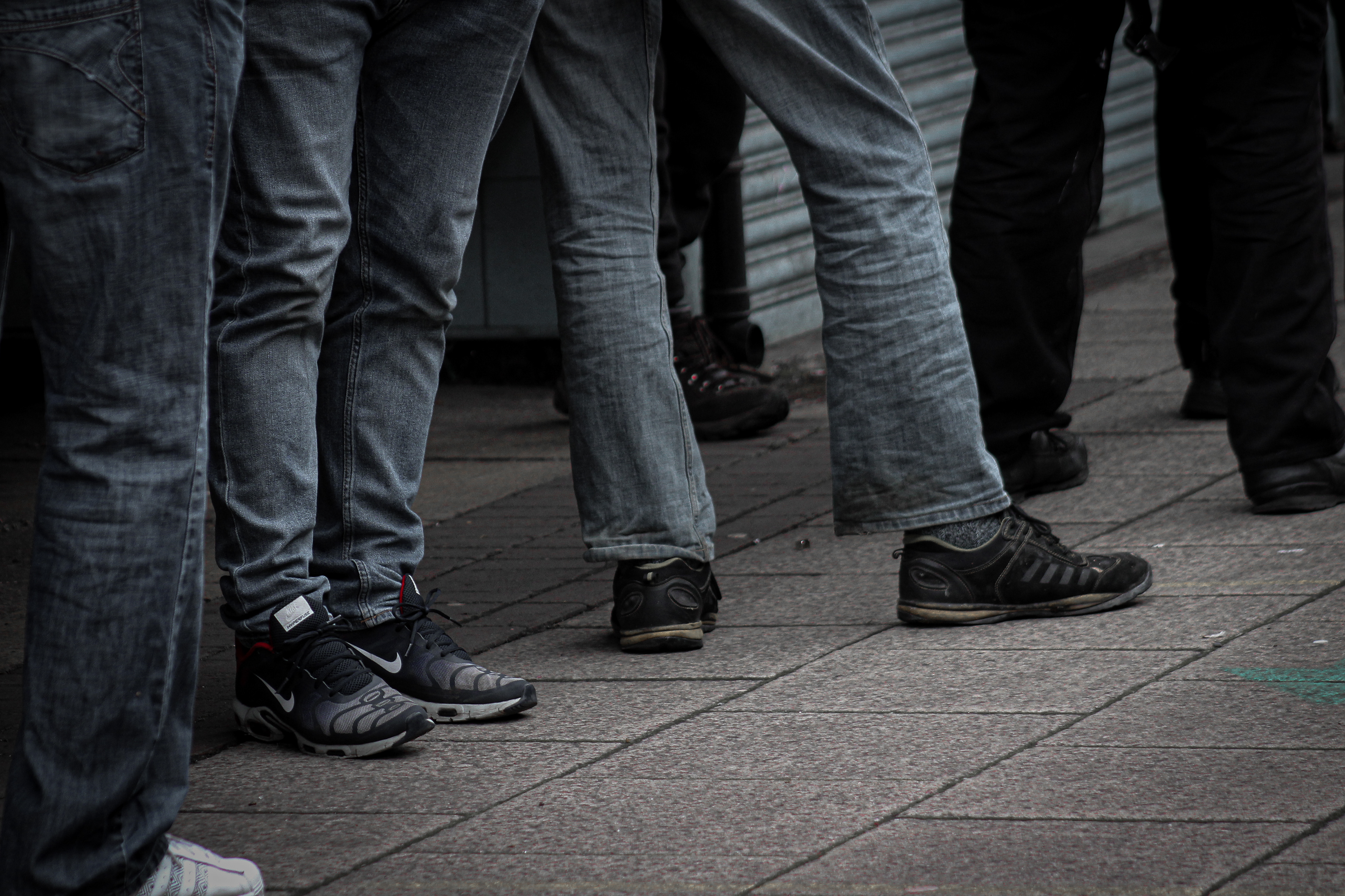 Waiting In Line, Dewsbury, West Yorkshire, January 2021