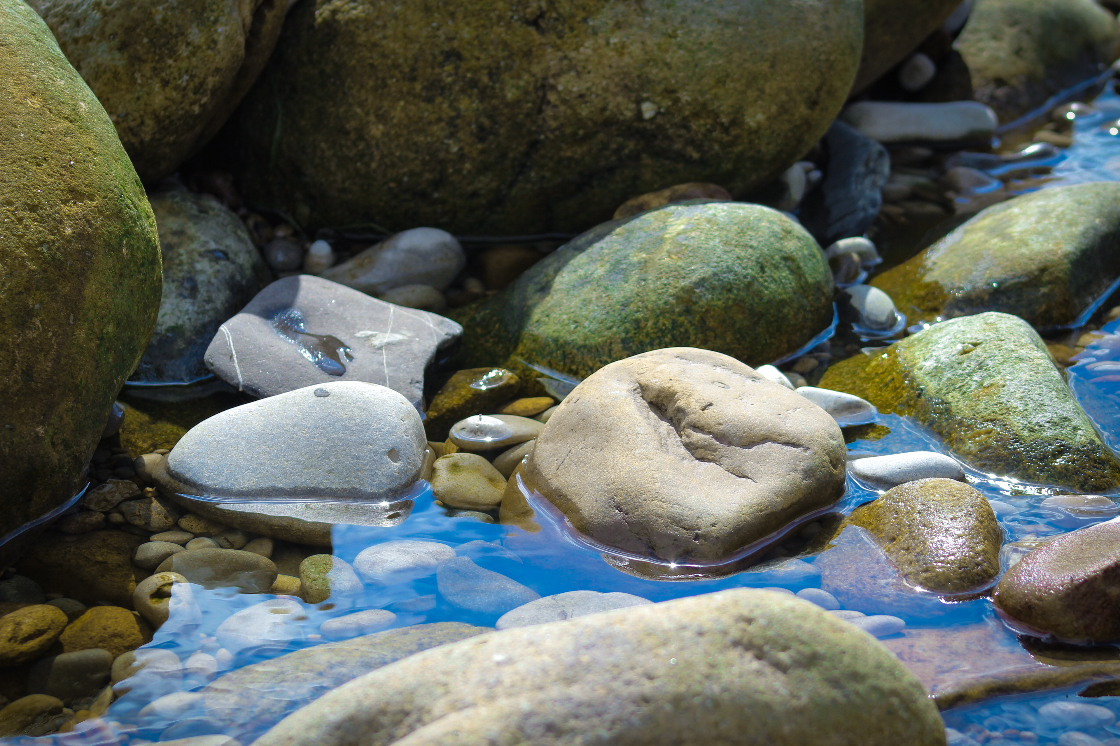  Pebbles in the stream, Bolton Abbey, North Yorkshire. August 2020.