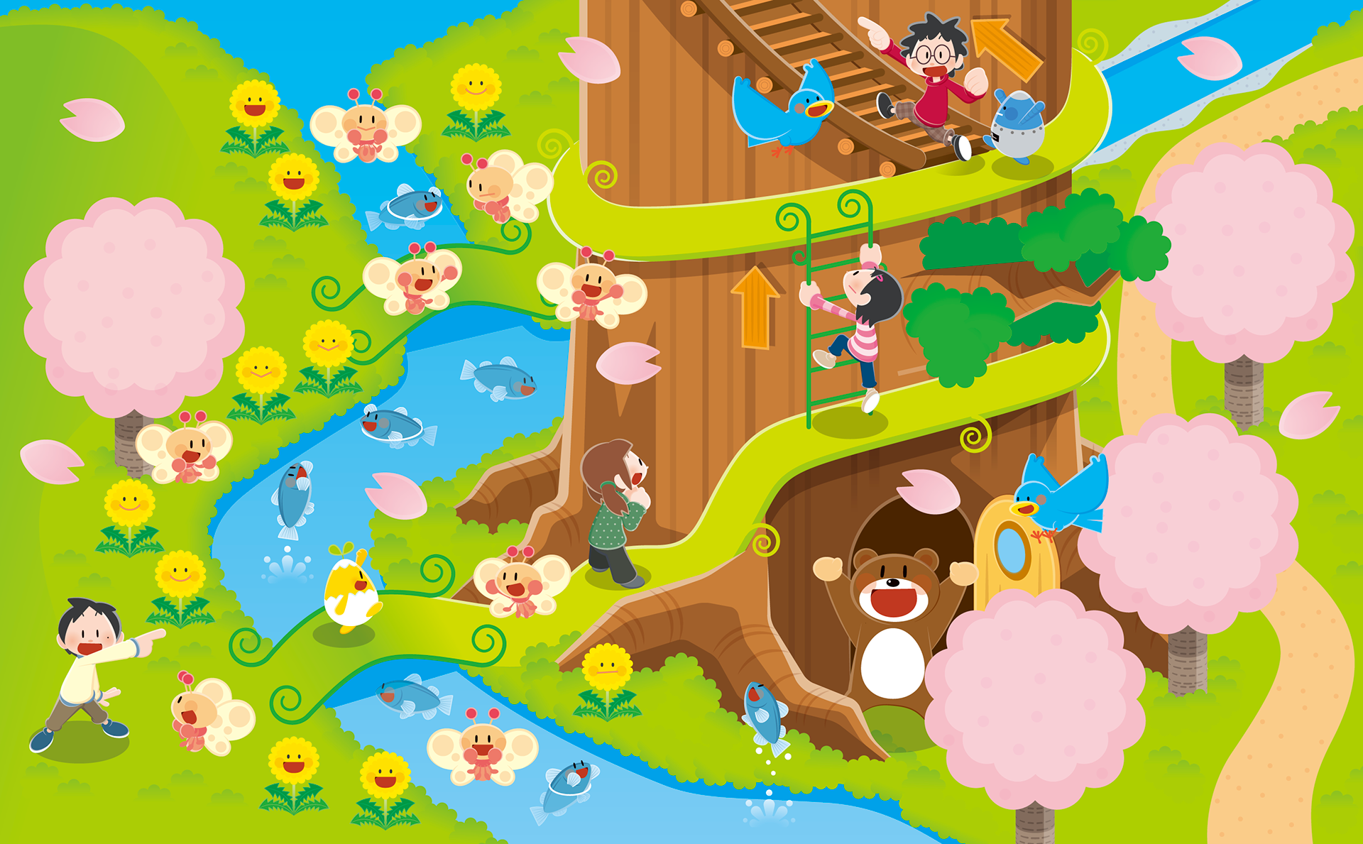ZOROMEDIA.COM - 小学1年生用算数教科書 巻頭イラストレーション
