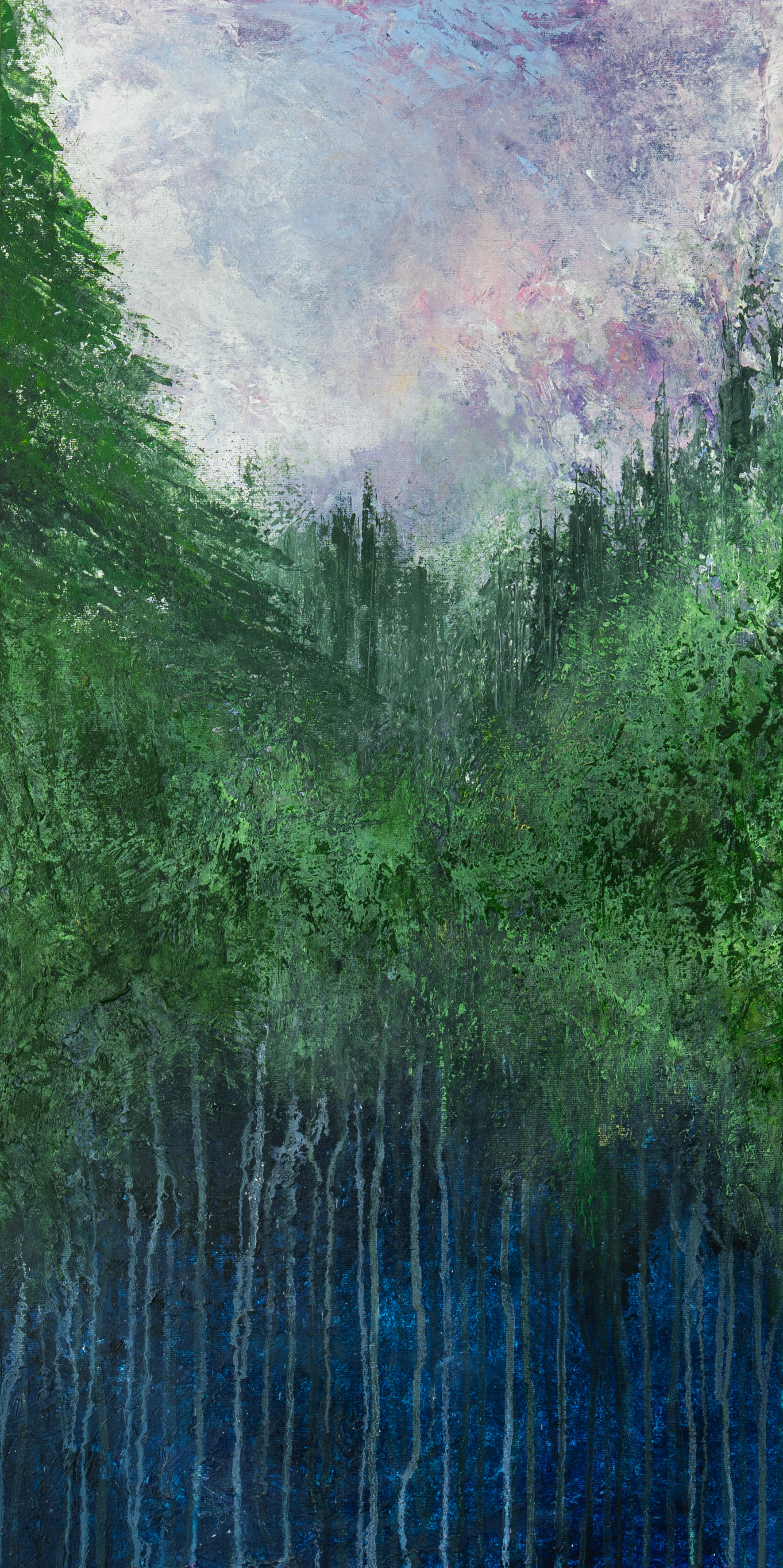 journey into a far country, 50cm x 100cm, Acrylics on Canvas