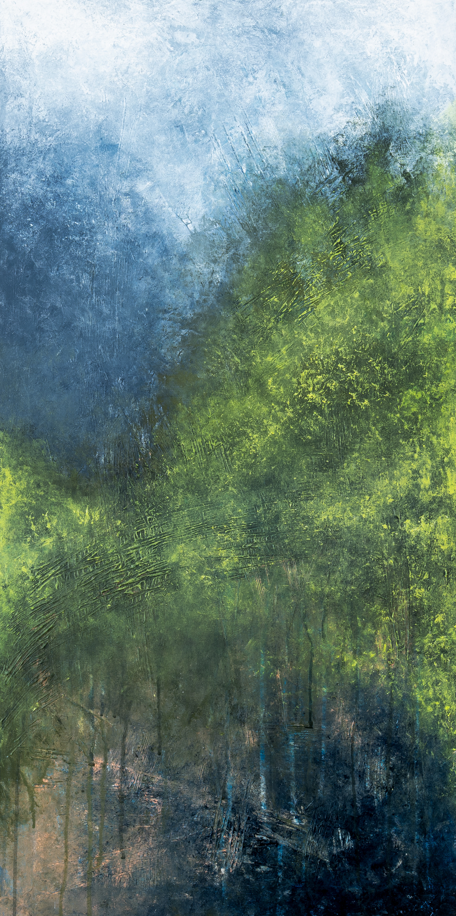 he was a great way off, 50cm x 100cm, Acrylics on Canvas