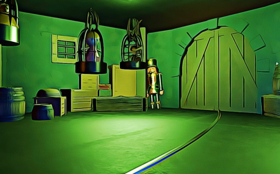 Pretzel Dark Ride Dungeon Room- Digital Set Mockup (2023)