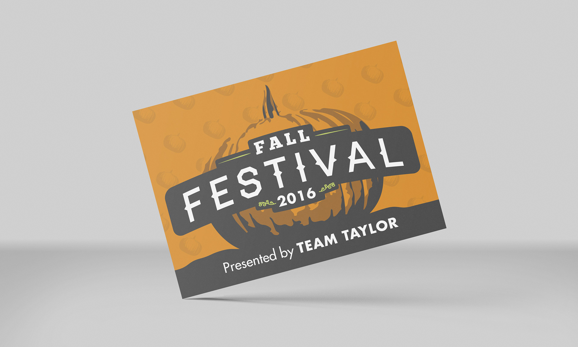 Fall Festival Real Estate Client Appreciation Postcard