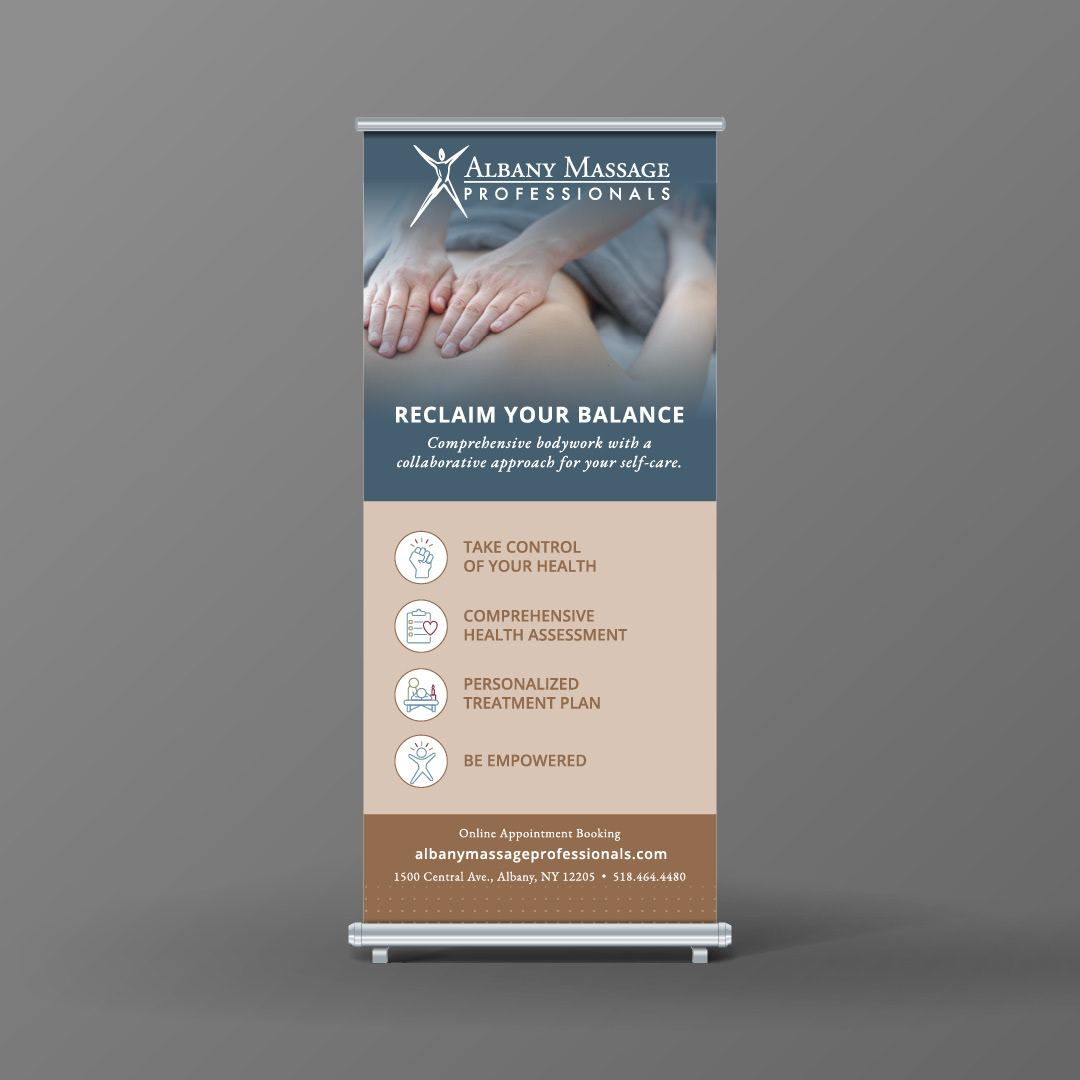 Albany Massage Professionals Vertical Banner