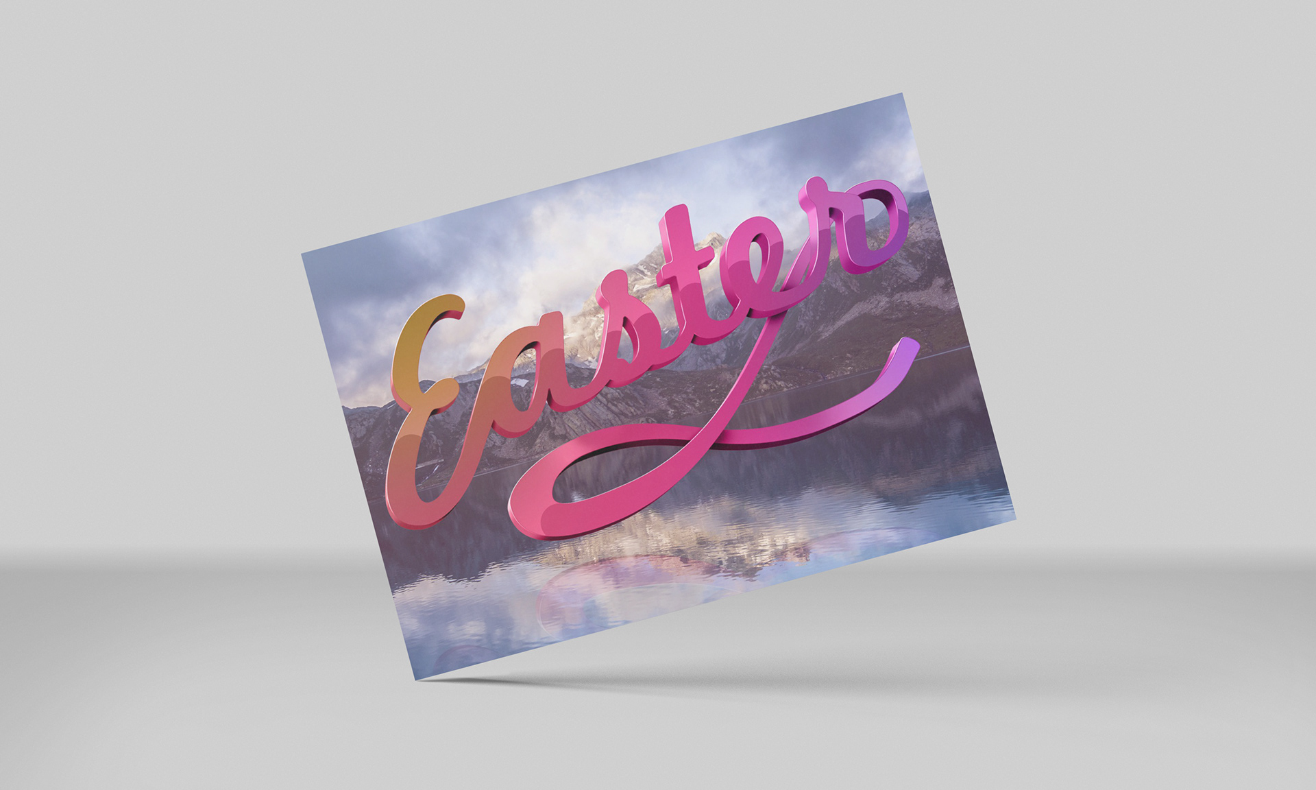 Easter 3D Logo Design